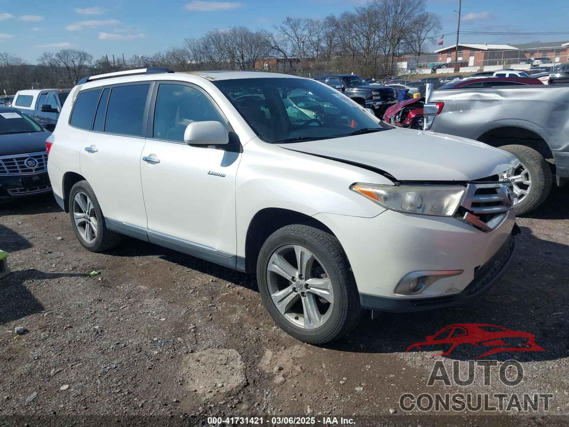 TOYOTA HIGHLANDER 2012 - 5TDYK3EH4CS052018