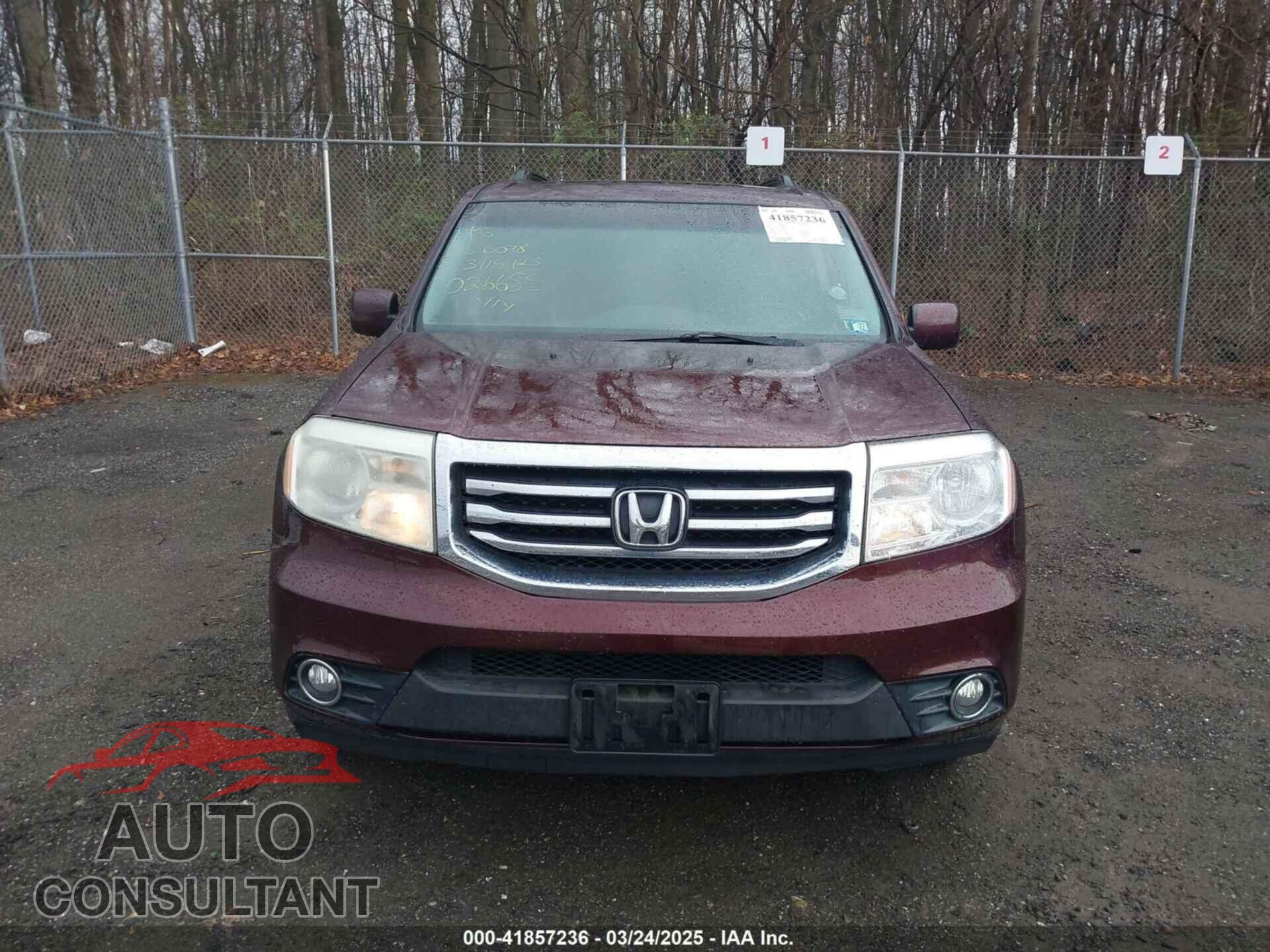 HONDA PILOT 2012 - 5FNYF4H53CB026655