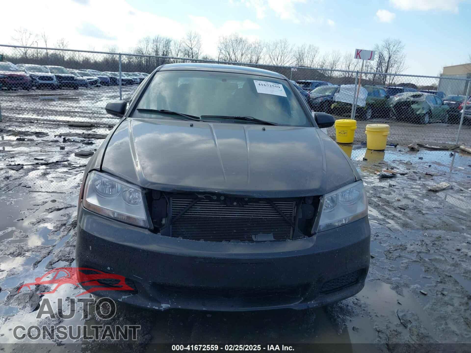 DODGE AVENGER 2012 - 1C3CDZCB0CN147532