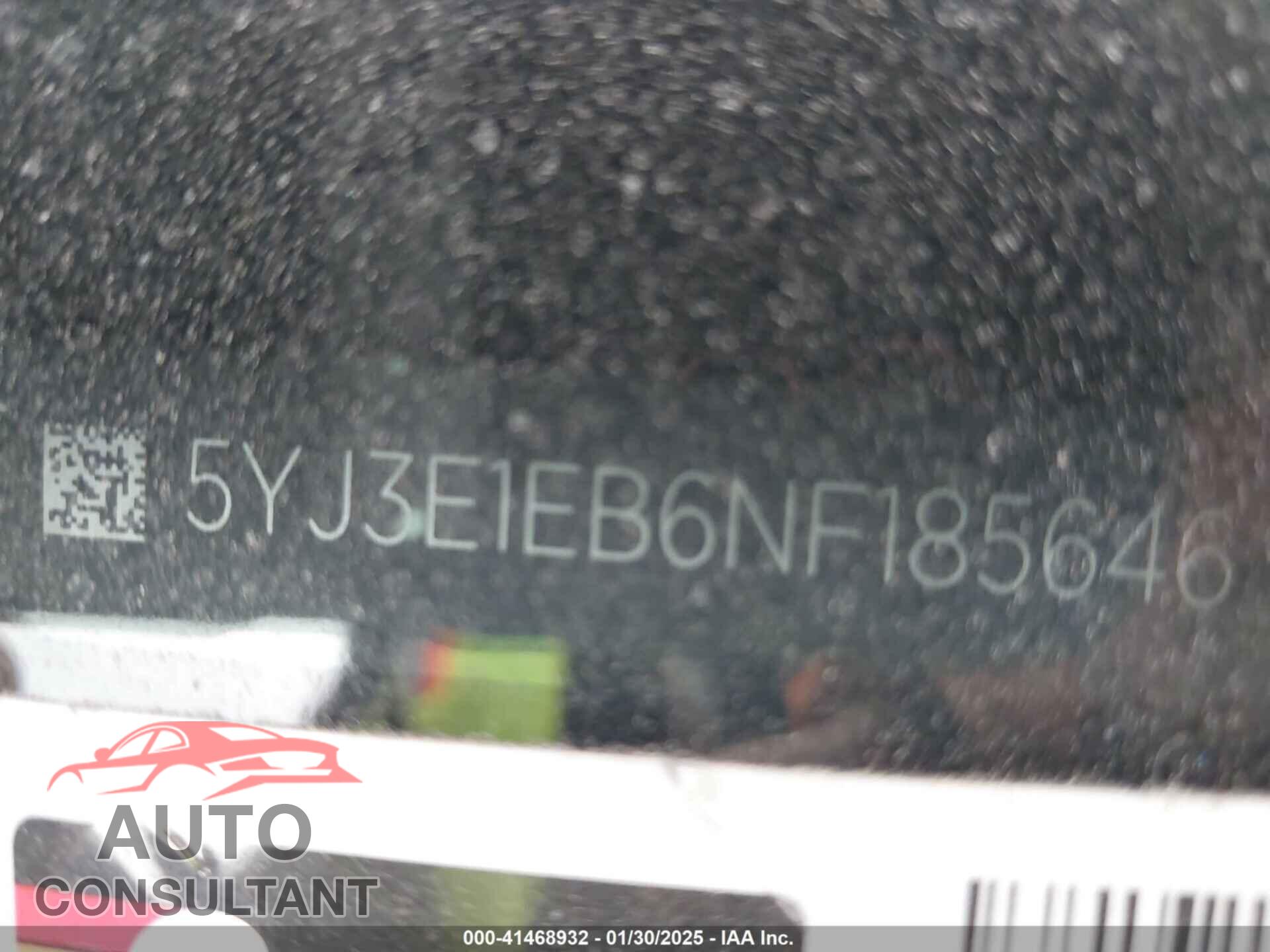 TESLA MODEL 3 2022 - 5YJ3E1EB6NF185646