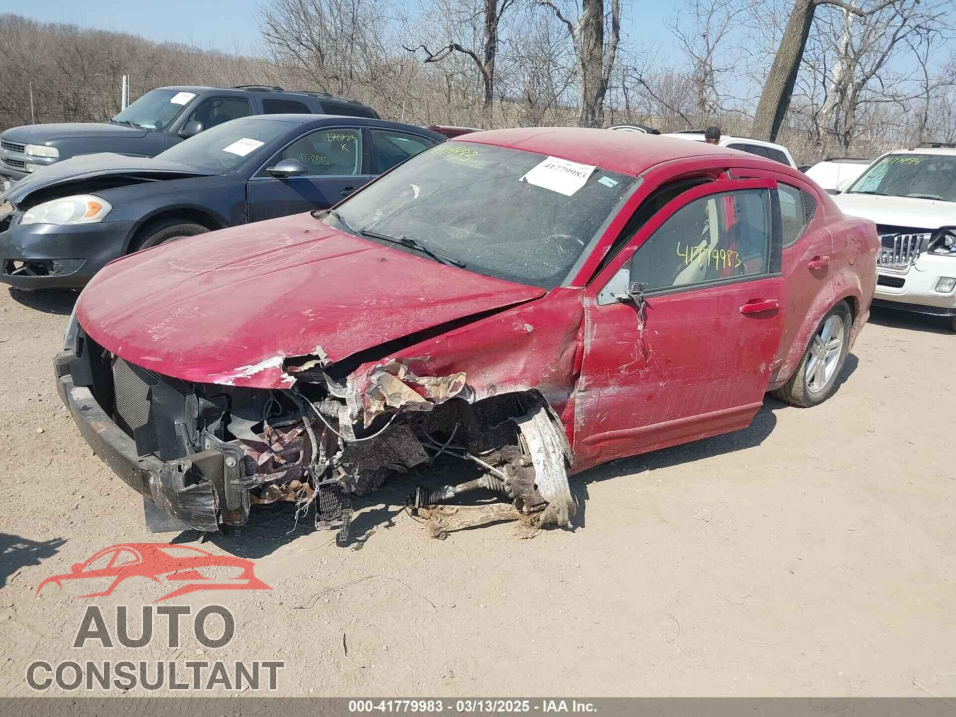DODGE AVENGER 2012 - 1C3CDZCB6CN156719