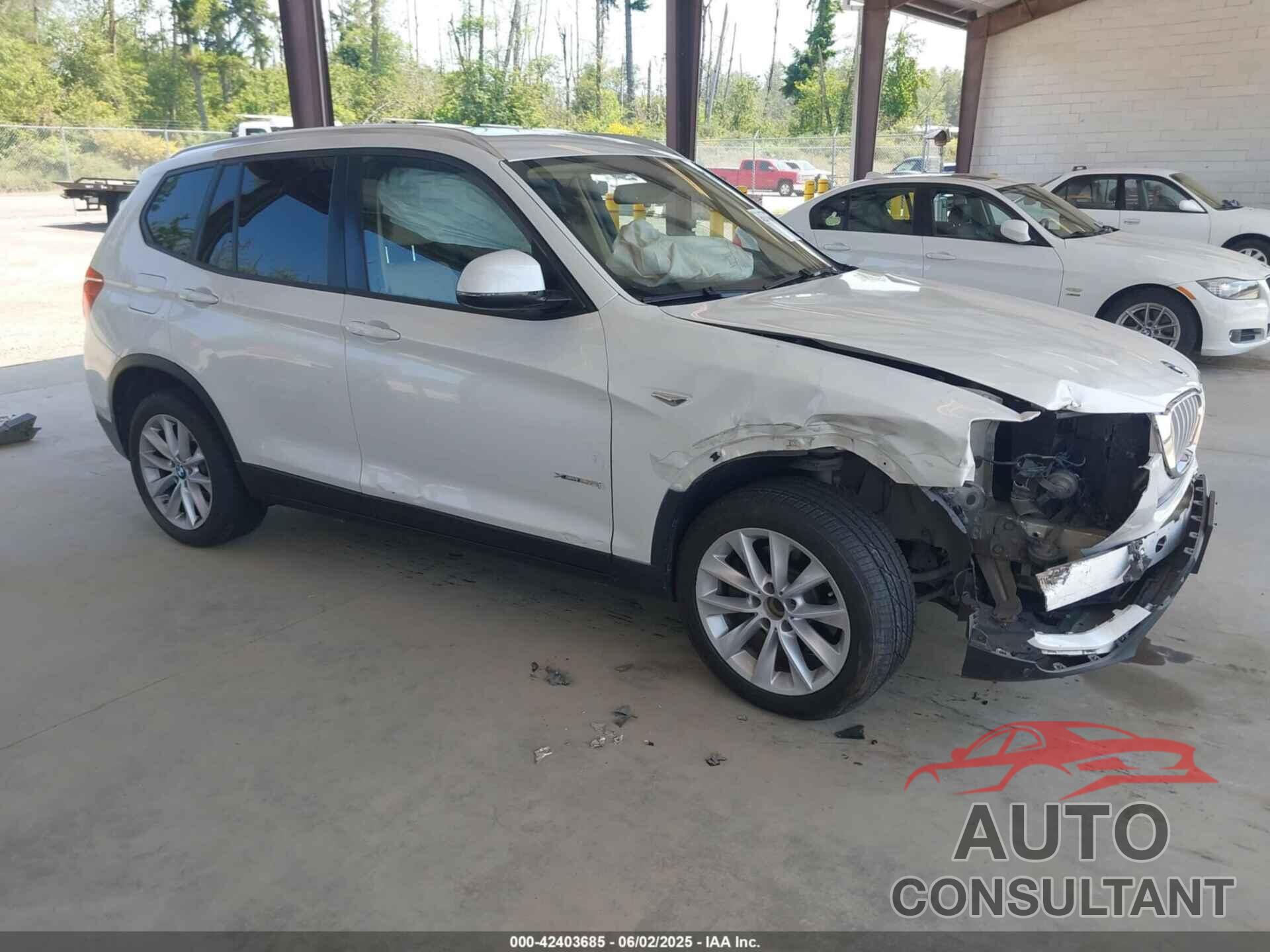 BMW X3 2016 - 5UXWX9C57G0D86624