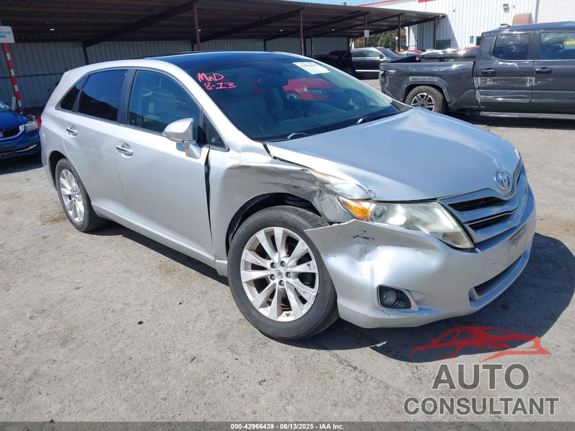 TOYOTA VENZA 2013 - 4T3ZA3BB0DU067719