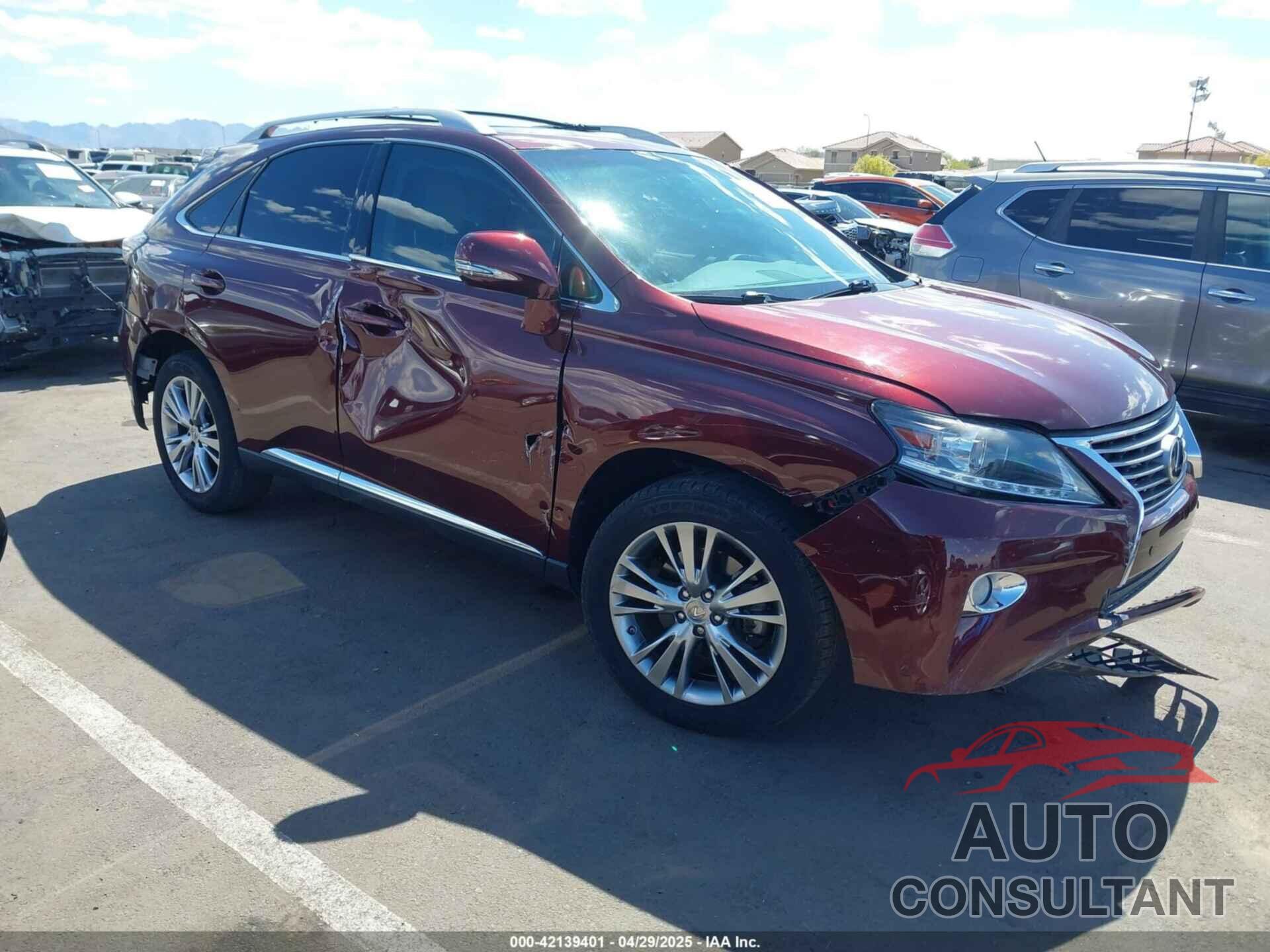 LEXUS RX 350 2013 - 2T2ZK1BA5DC127735