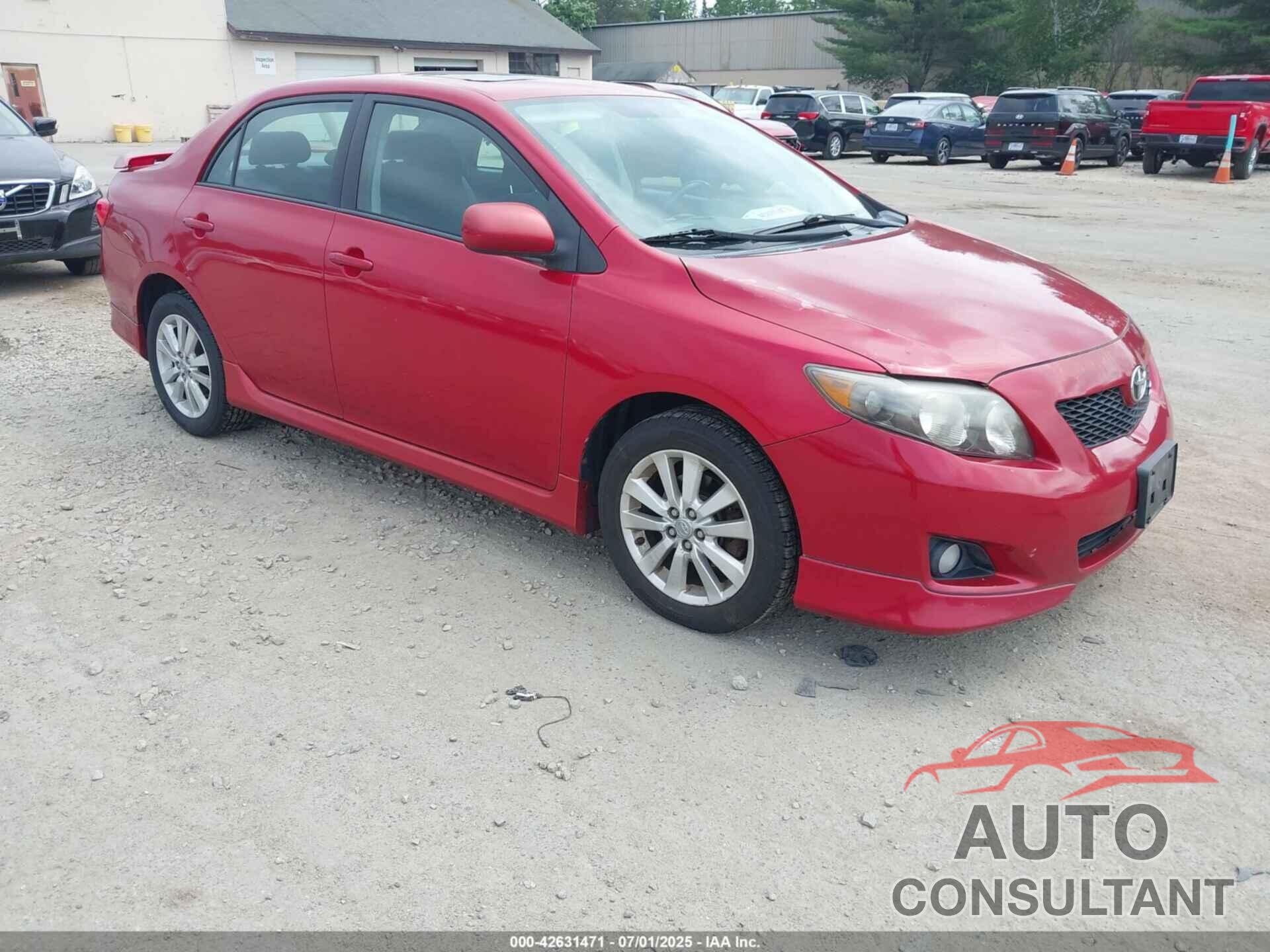 TOYOTA COROLLA 2009 - 2T1BU40E19C102264