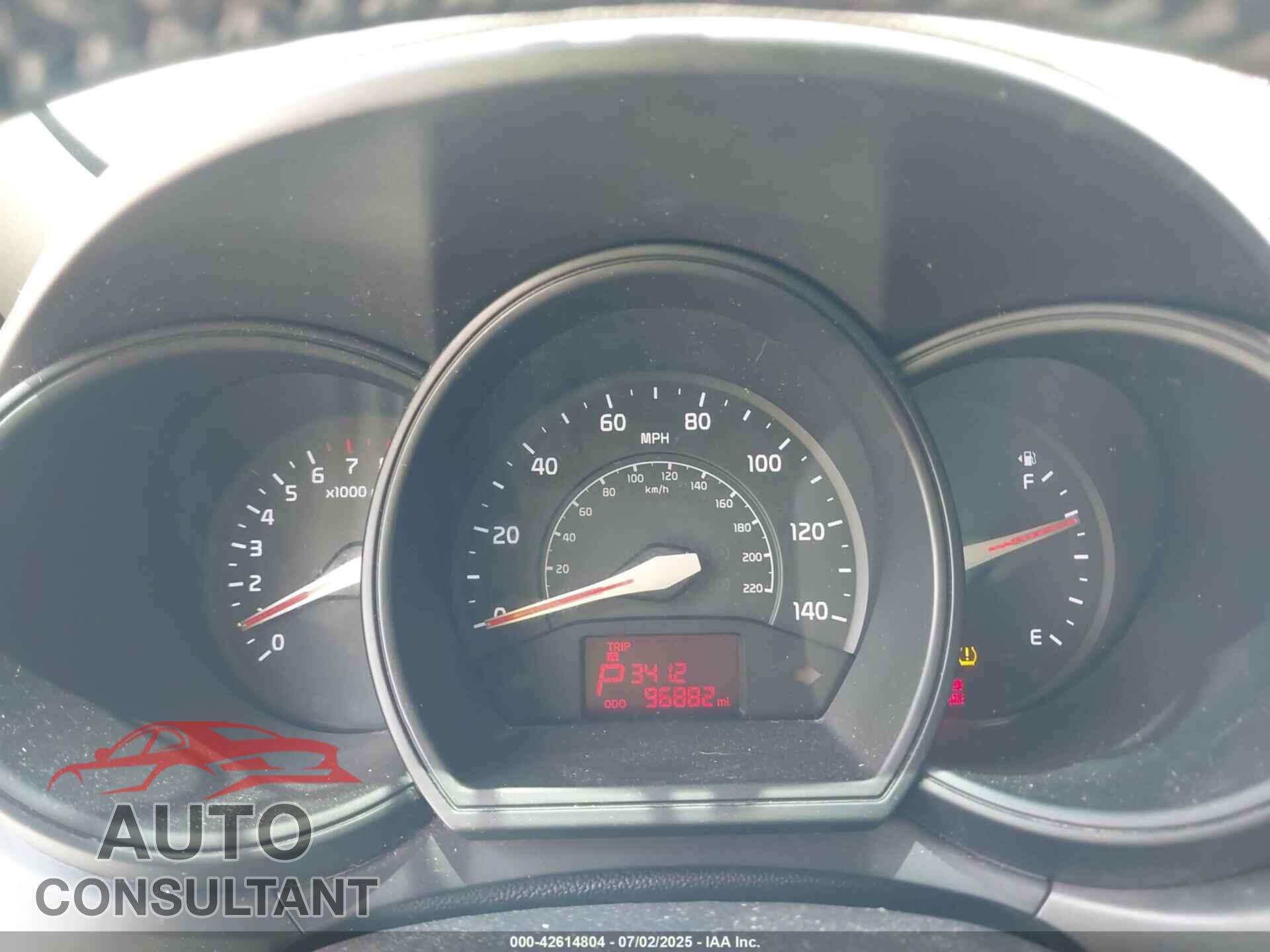 KIA RIO 2013 - KNADN4A38D6232820