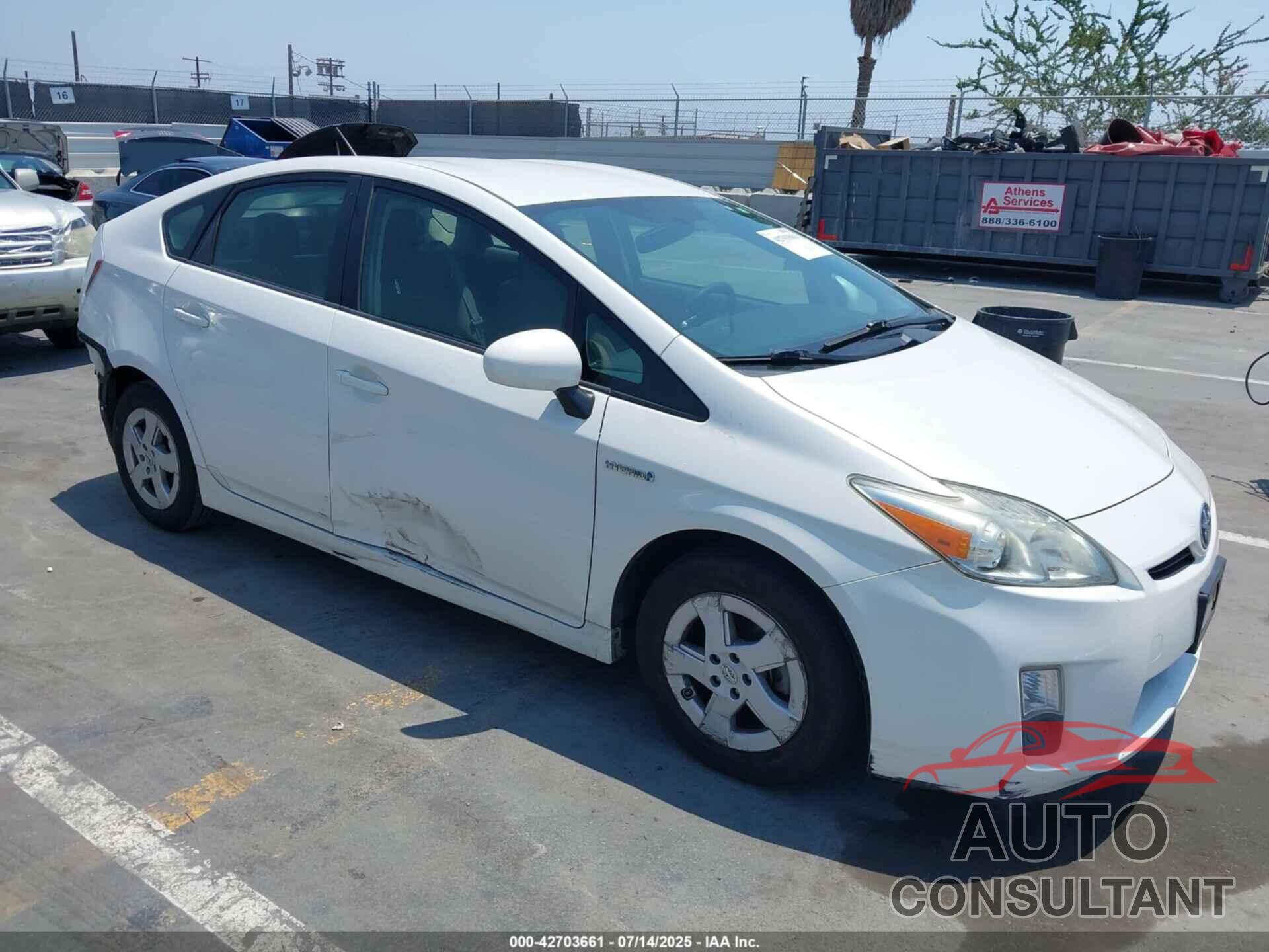 TOYOTA PRIUS 2010 - JTDKN3DU0A0241504