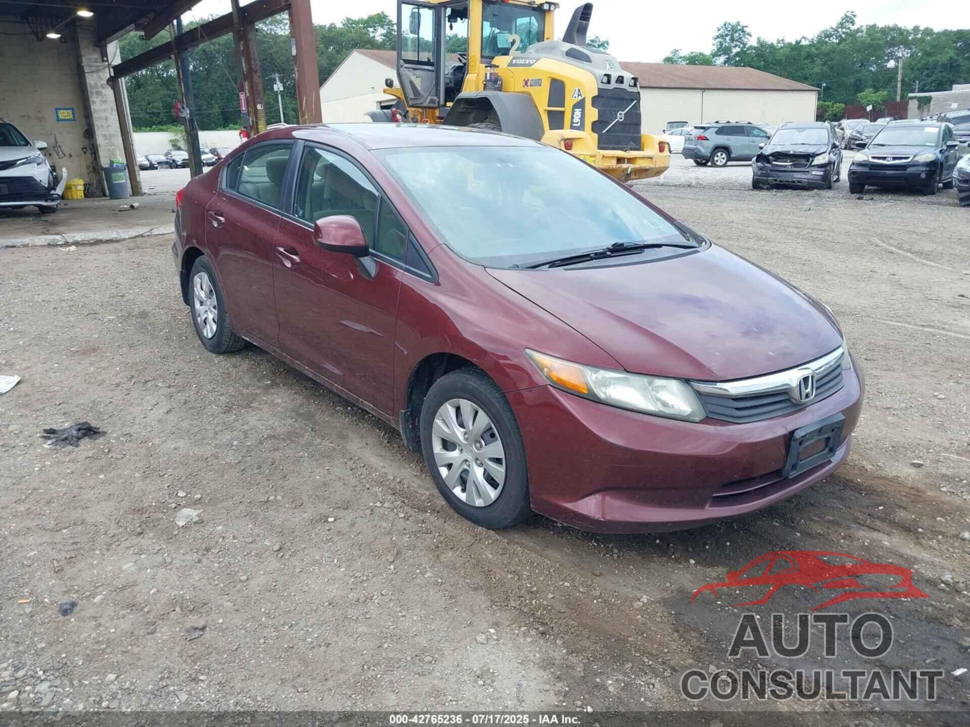 HONDA CIVIC 2012 - 2HGFB2F58CH501299