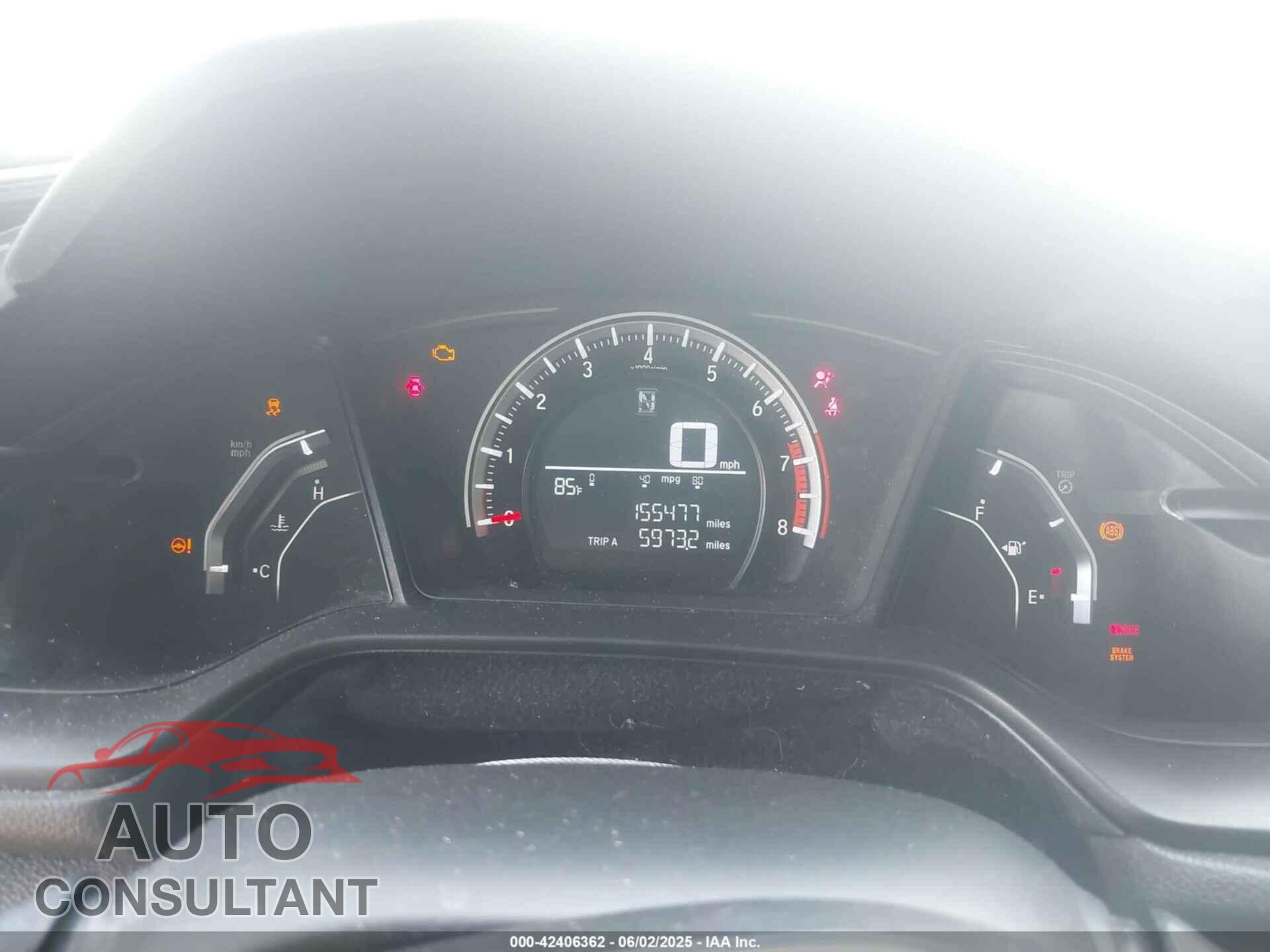 HONDA CIVIC 2017 - 19XFC2F54HE065730
