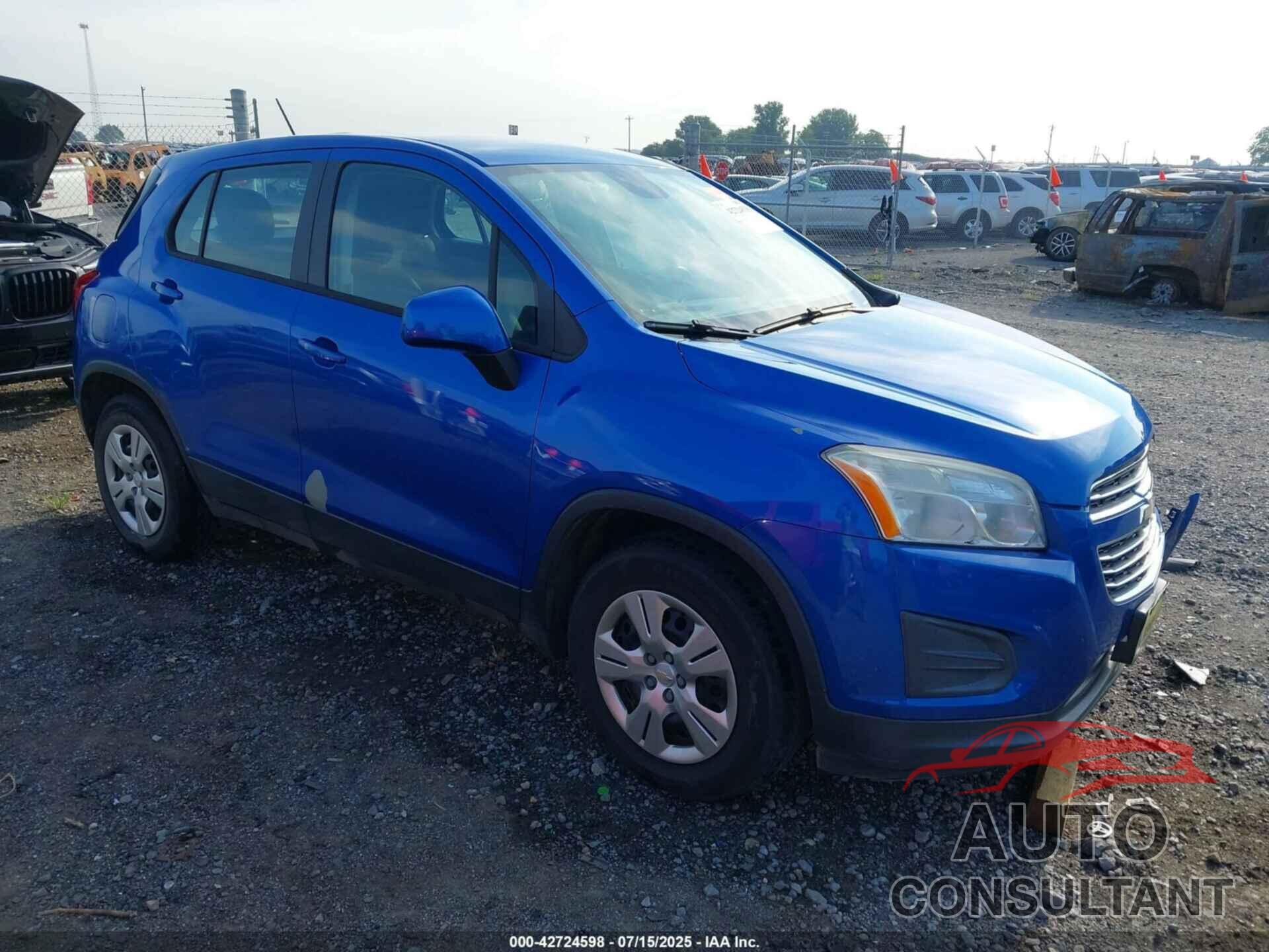 CHEVROLET TRAX 2015 - KL7CJKSB8FB127688