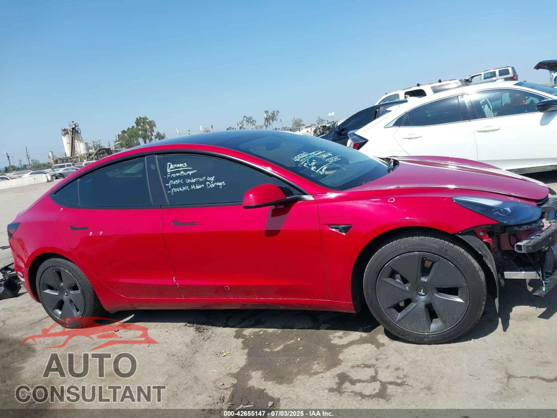 TESLA MODEL 3 2022 - 5YJ3E1EA3NF376593