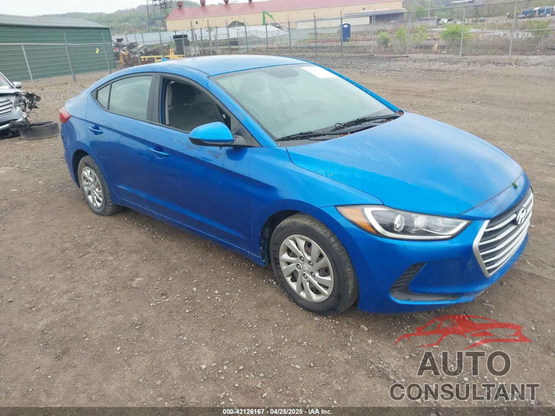 HYUNDAI ELANTRA 2017 - KMHD74LF4HU082464