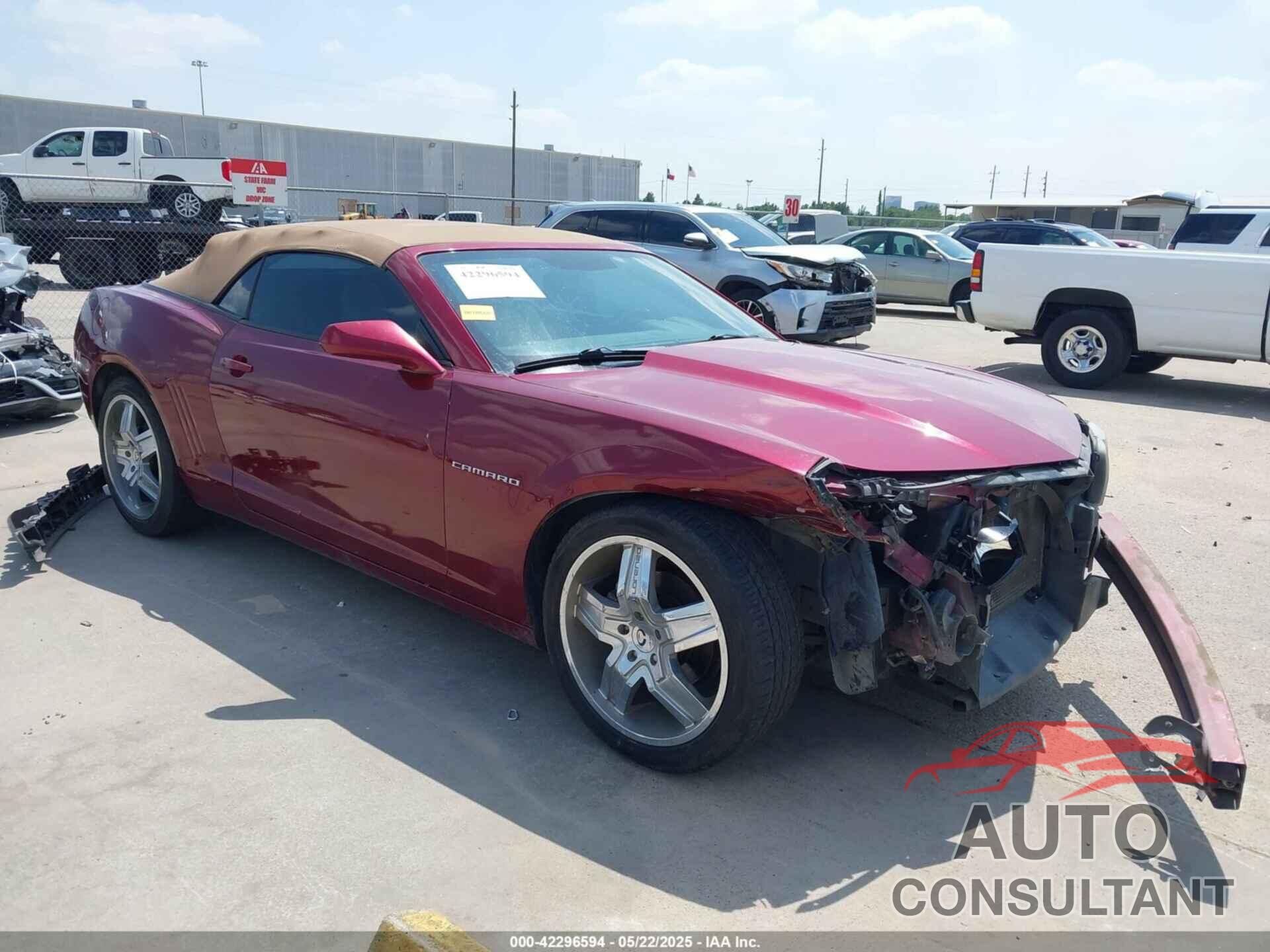 CHEVROLET CAMARO 2011 - 2G1FB3DD7B9171493