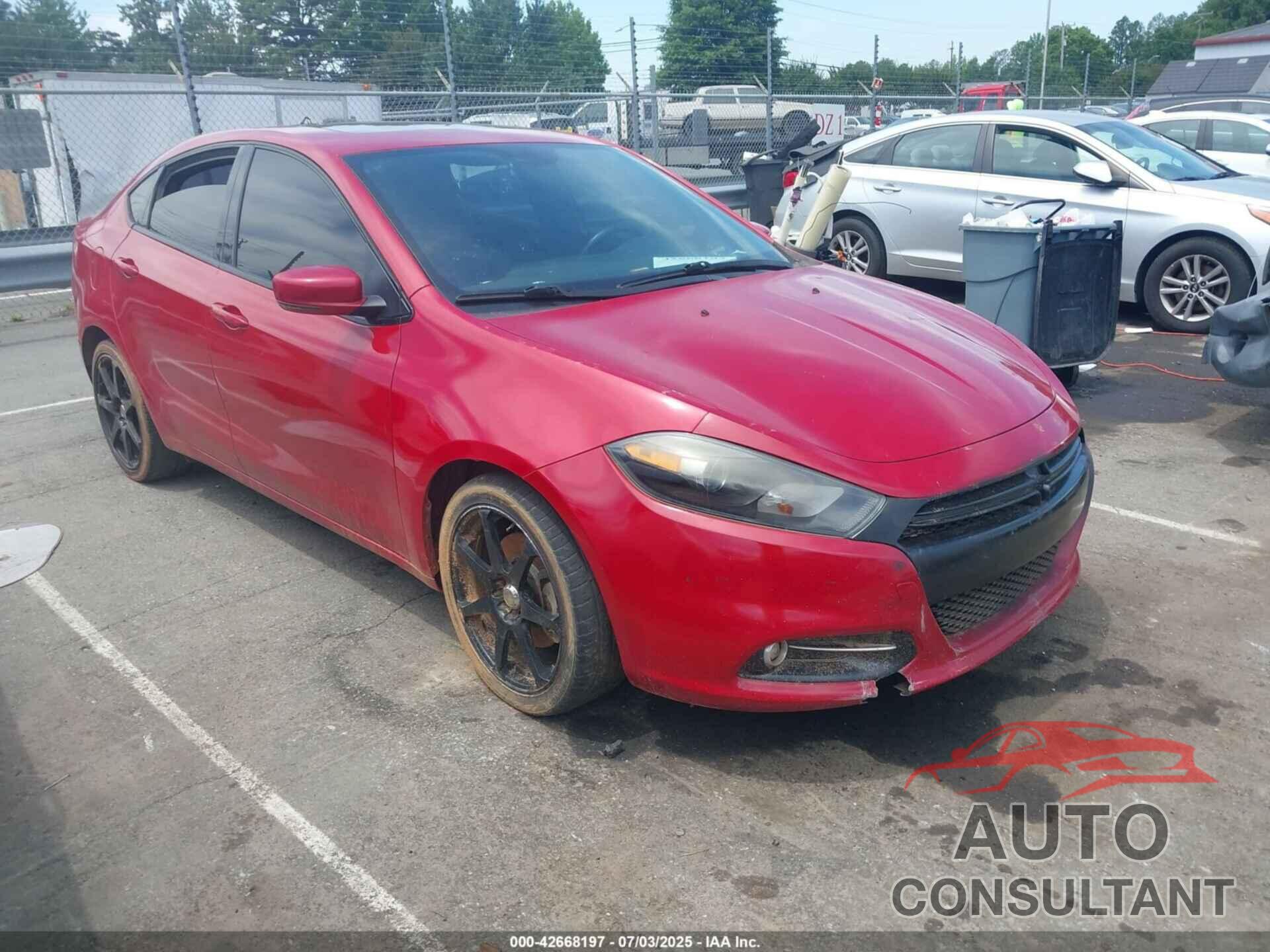 DODGE DART 2015 - 1C3CDFEB0FD166622