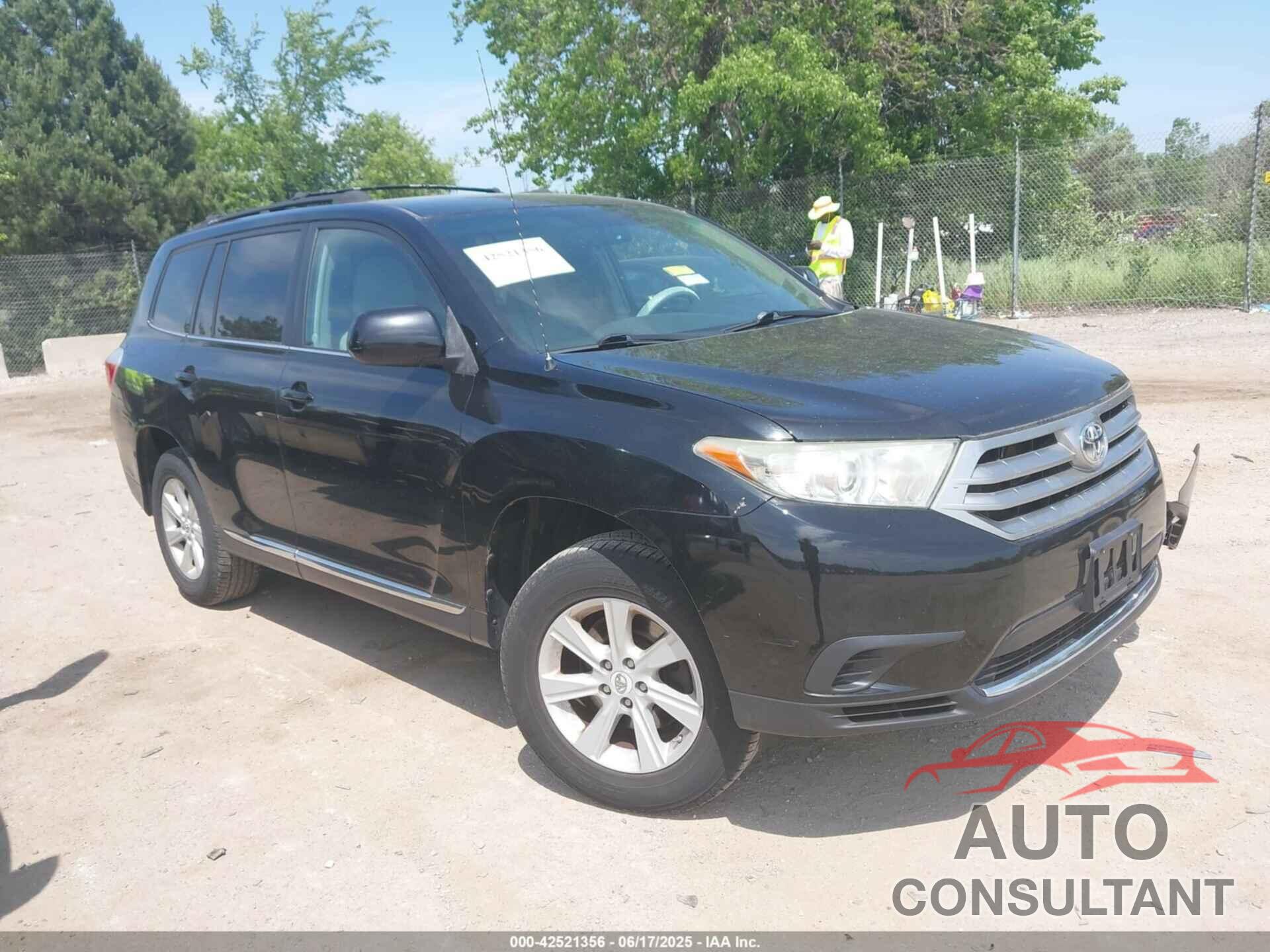 TOYOTA HIGHLANDER 2012 - 5TDZA3EH0CS028306