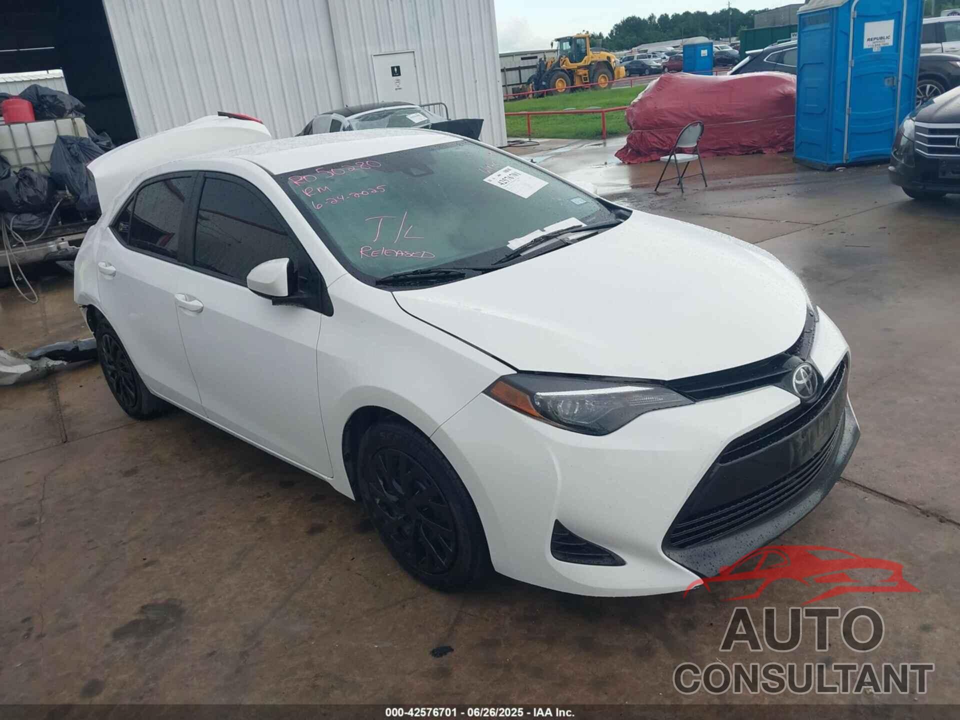 TOYOTA COROLLA 2019 - 2T1BURHE6KC167960