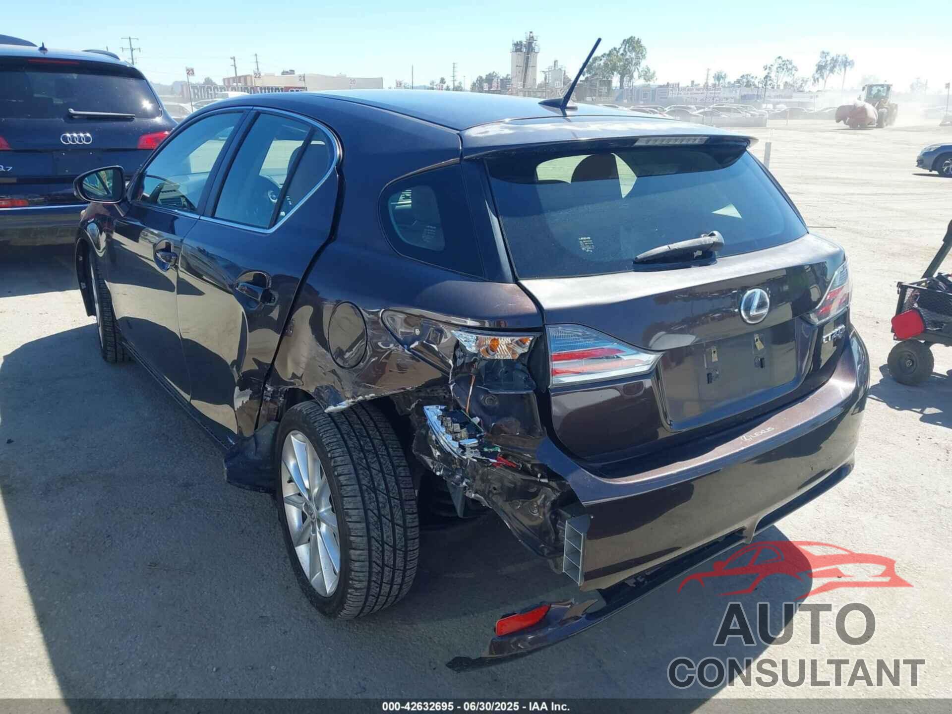 LEXUS CT 200H 2012 - JTHKD5BH9C2062310