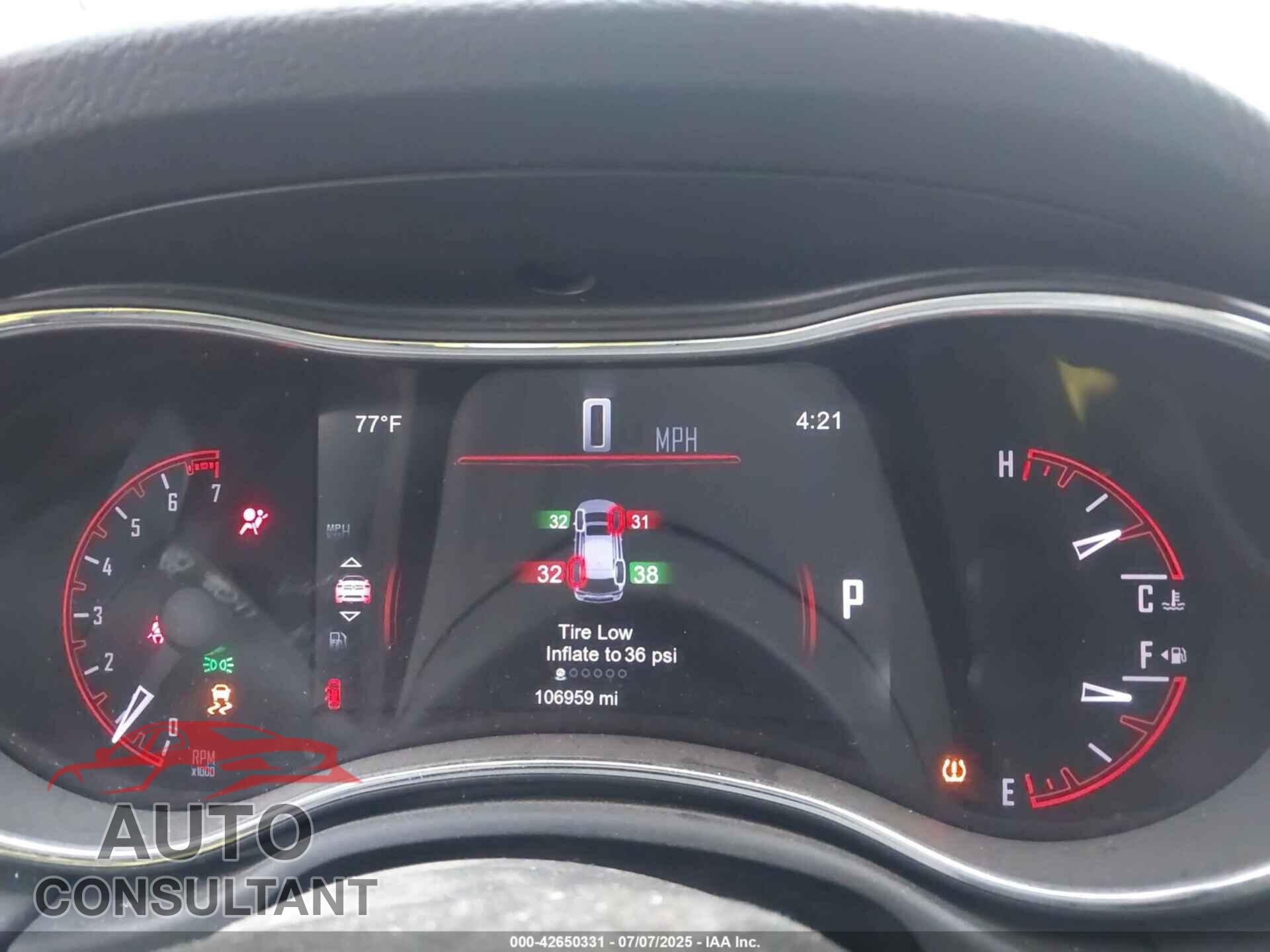 DODGE DURANGO 2014 - 1C4RDJAG0EC561950
