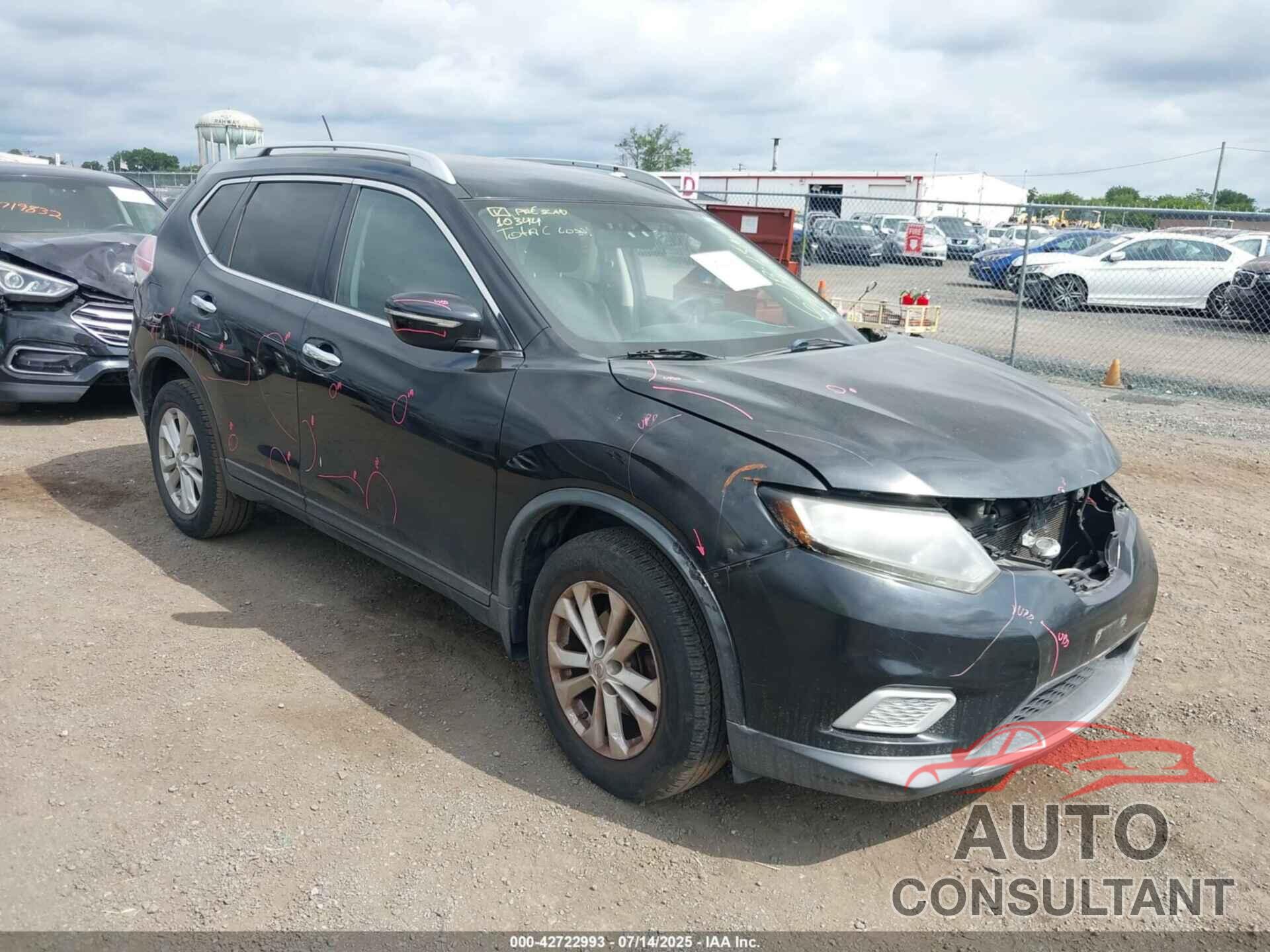 NISSAN ROGUE 2015 - KNMAT2MV4FP586814