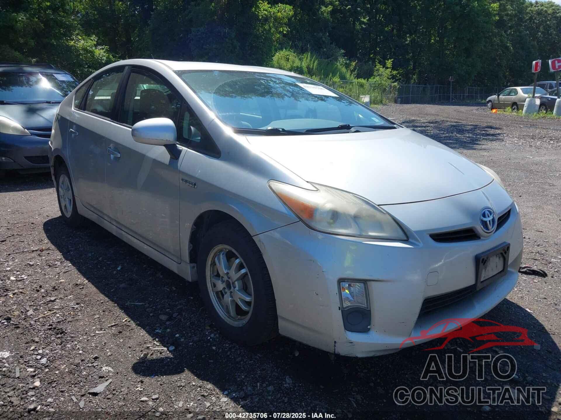 TOYOTA PRIUS 2011 - JTDKN3DU3B5314238