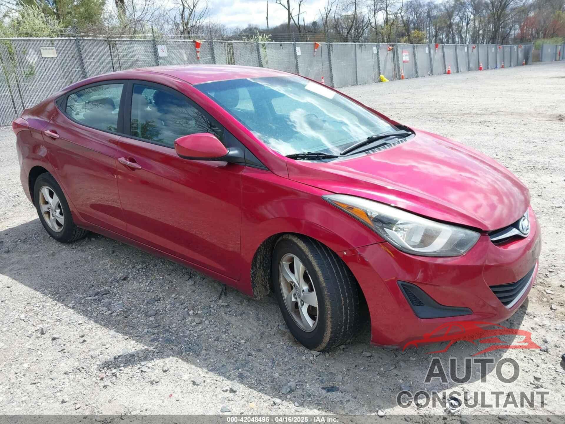 HYUNDAI ELANTRA 2015 - 5NPDH4AE9FH644779