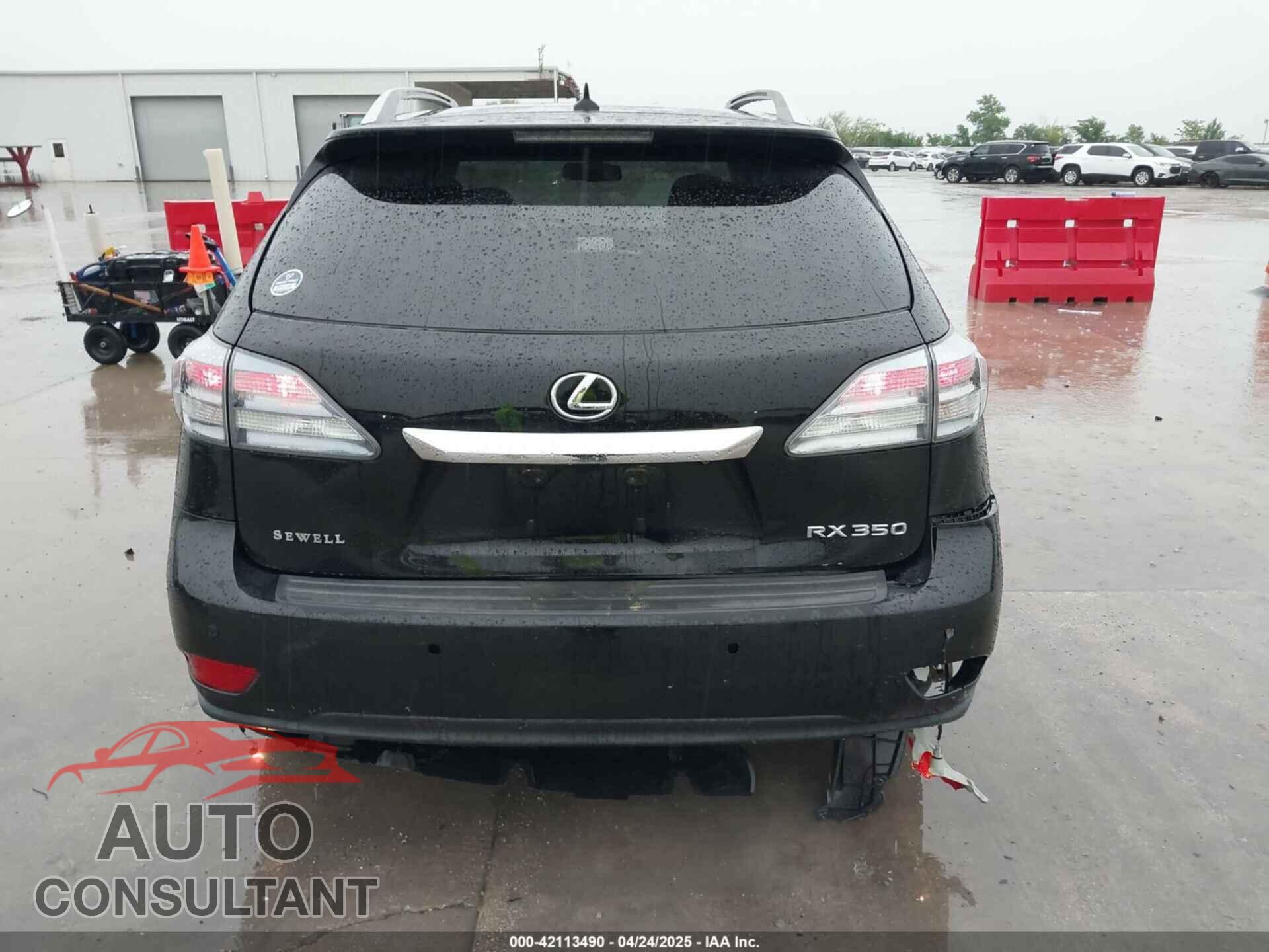 LEXUS RX 350 2012 - 2T2ZK1BA9CC077193