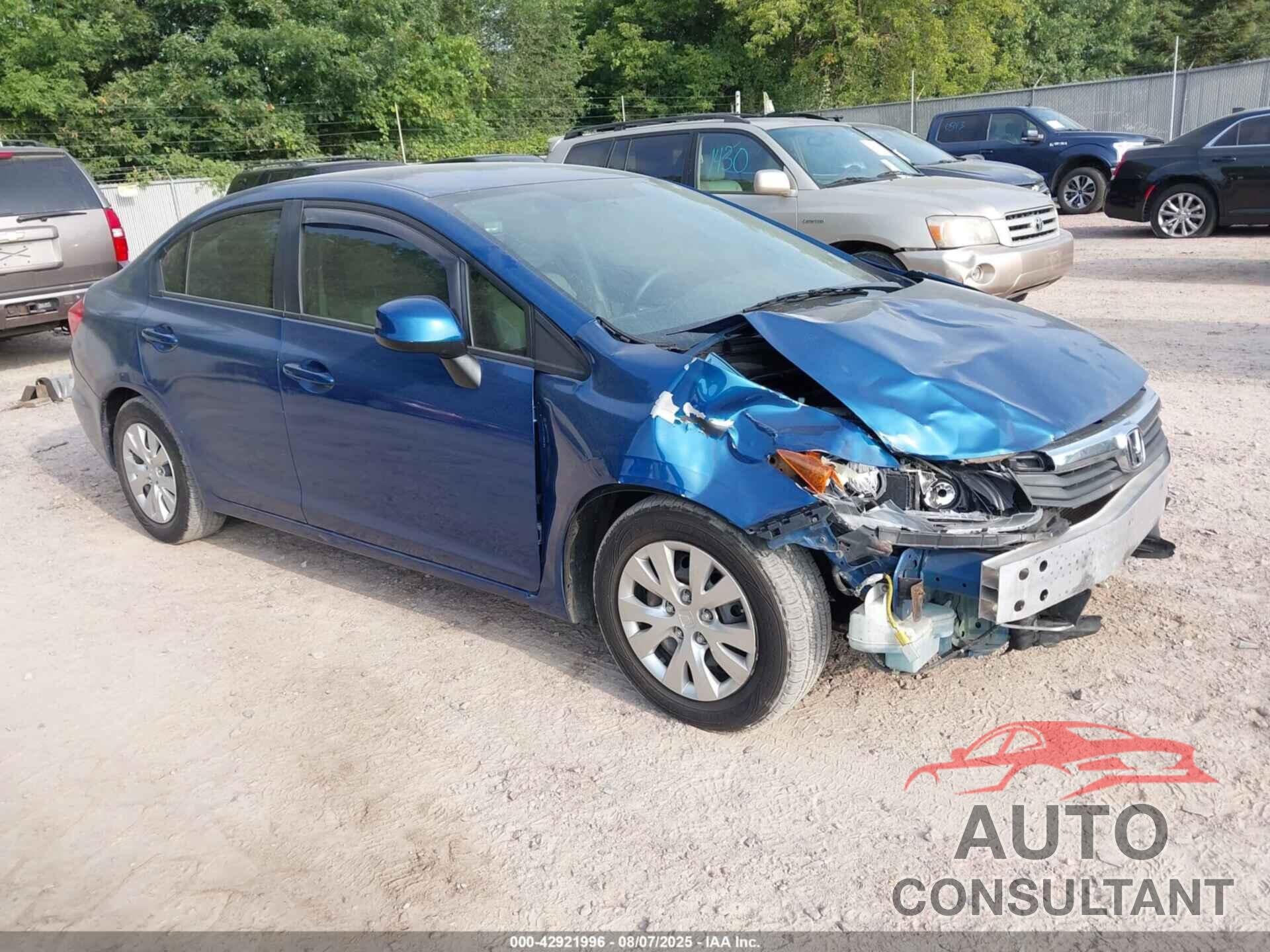 HONDA CIVIC 2012 - 2HGFB2F59CH540273