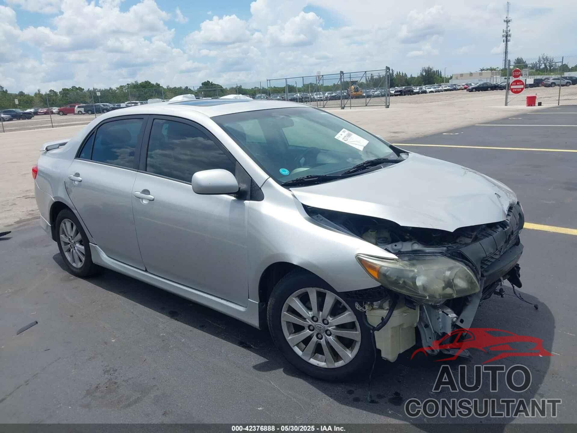 TOYOTA COROLLA 2009 - 2T1BU40EX9C134775