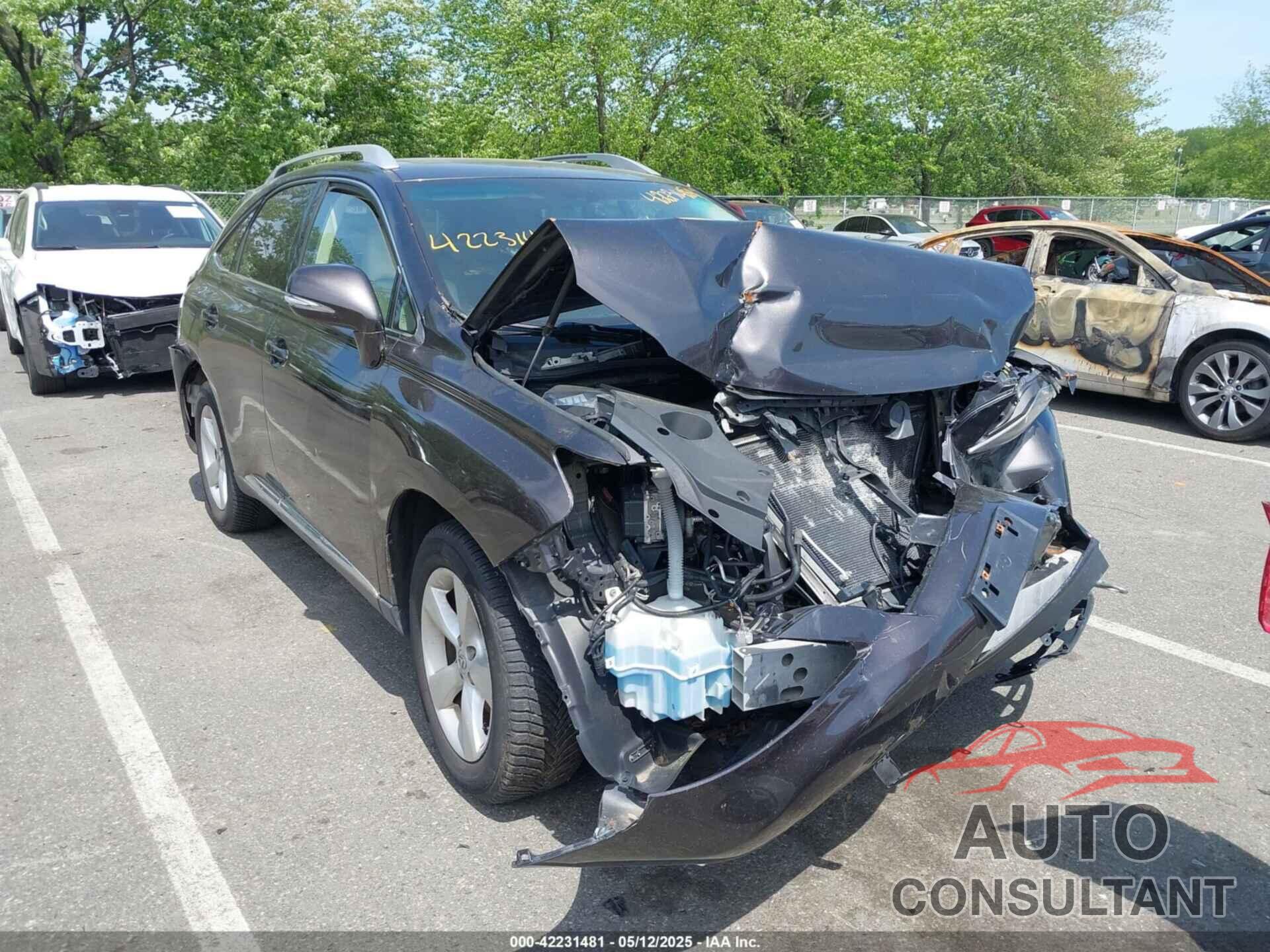 LEXUS RX 350 2010 - 2T2BK1BA0AC036272