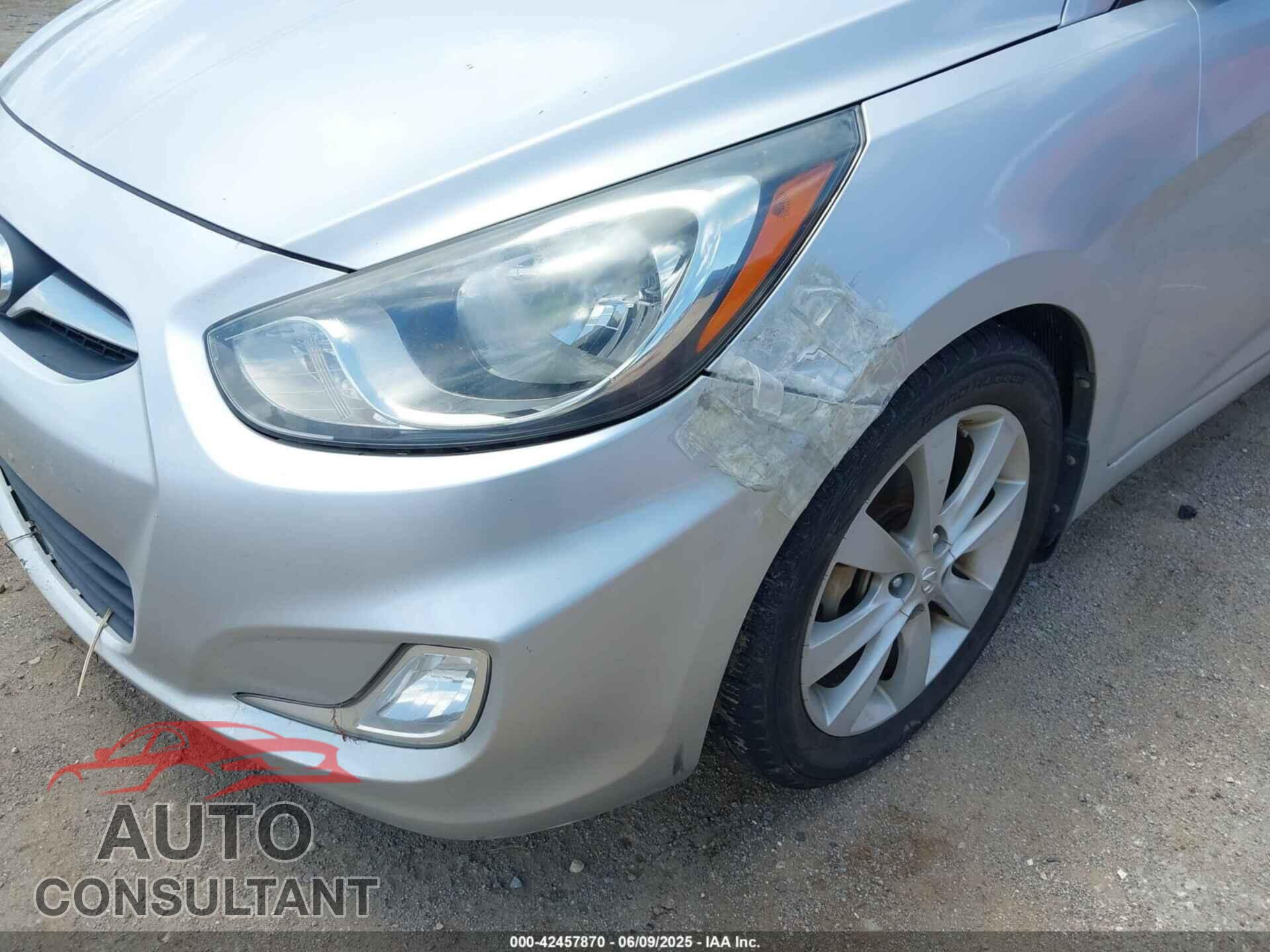 HYUNDAI ACCENT 2012 - KMHCU4AEXCU186433