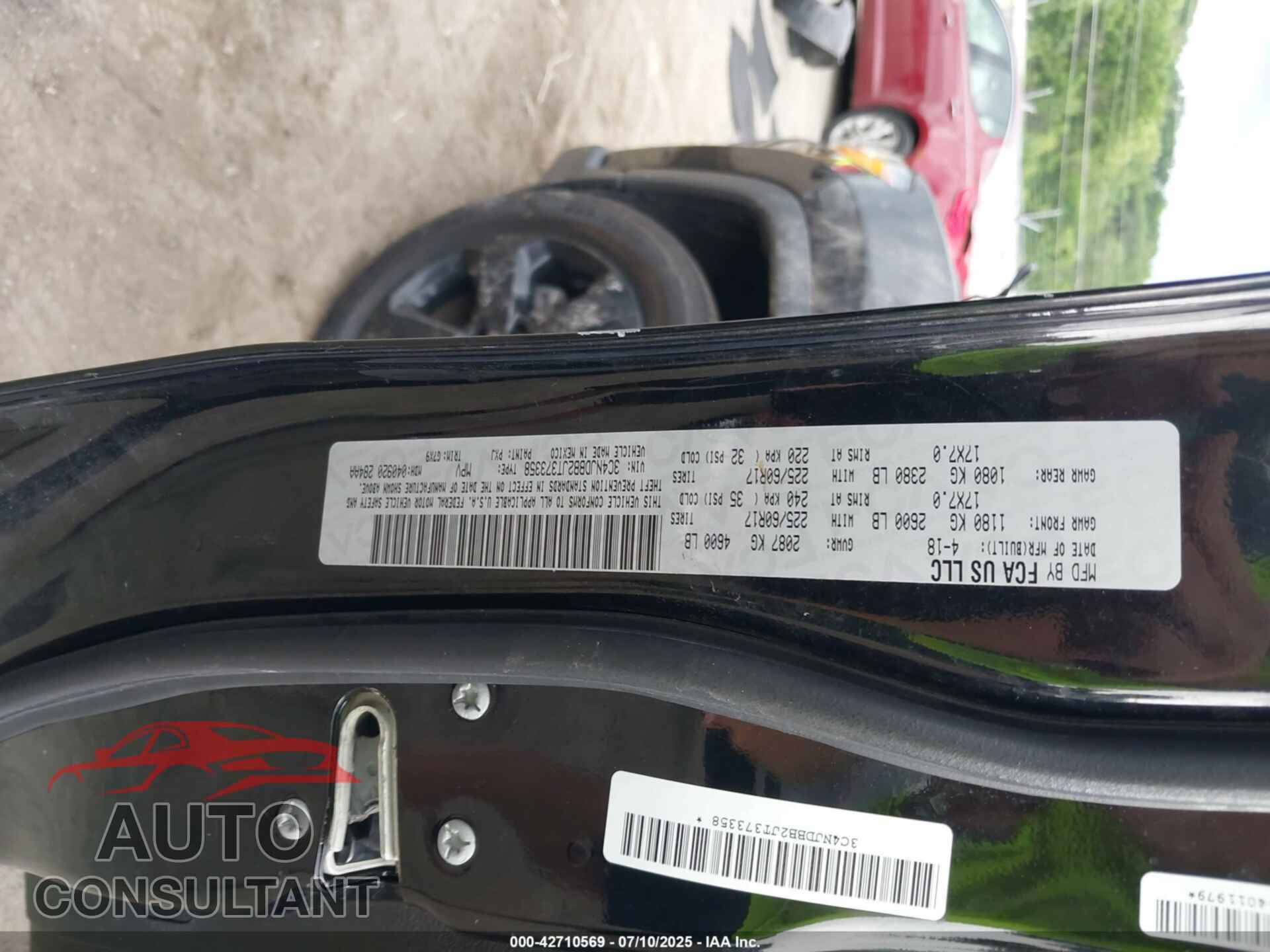 JEEP COMPASS 2018 - 3C4NJDBB2JT373358