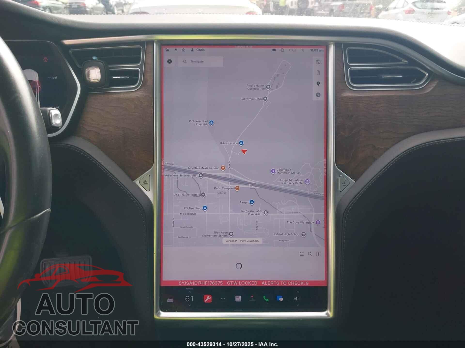TESLA MODEL S 2017 - 5YJSA1E17HF176375