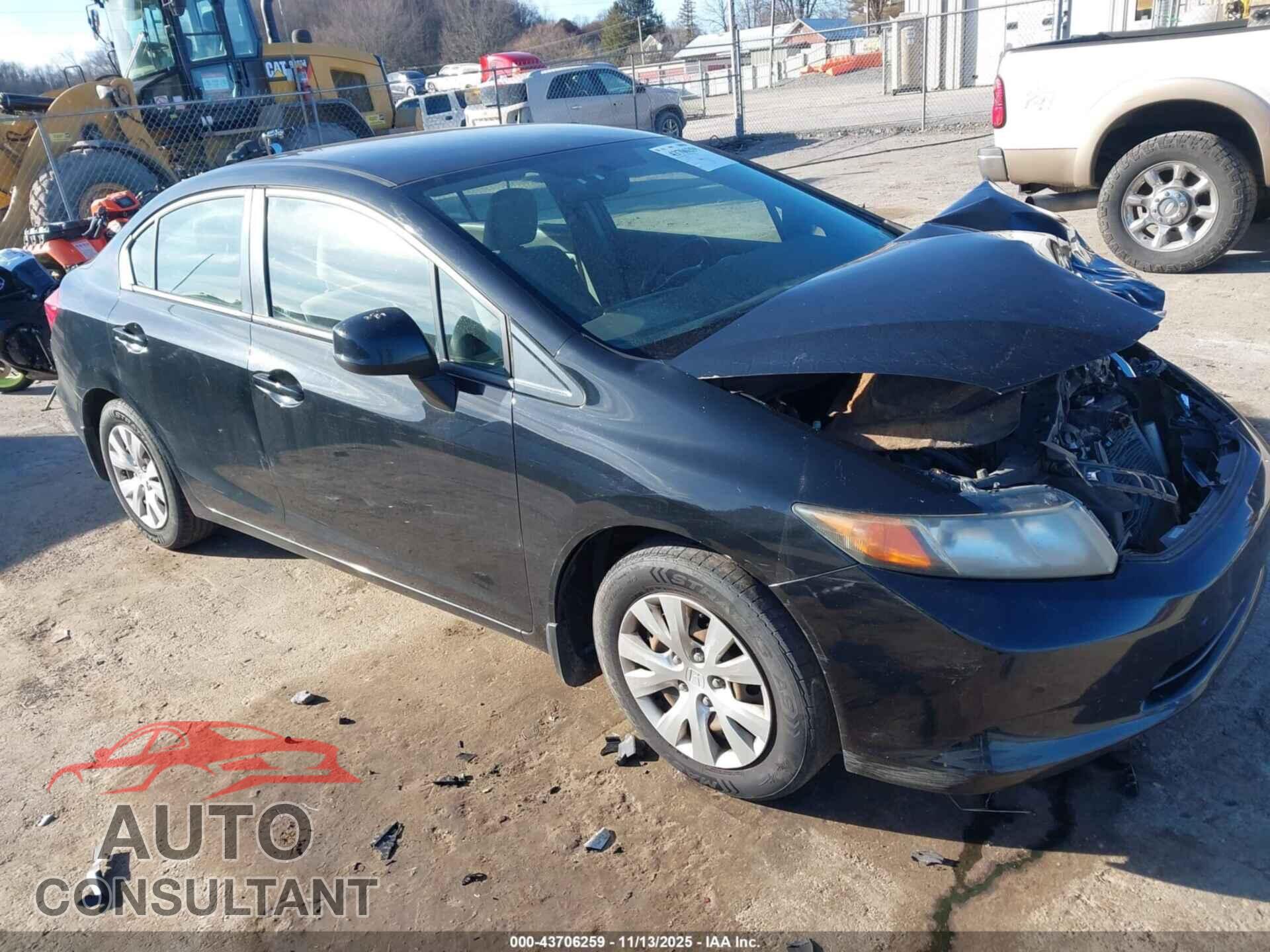 HONDA CIVIC 2012 - 19XFB2F58CE079013