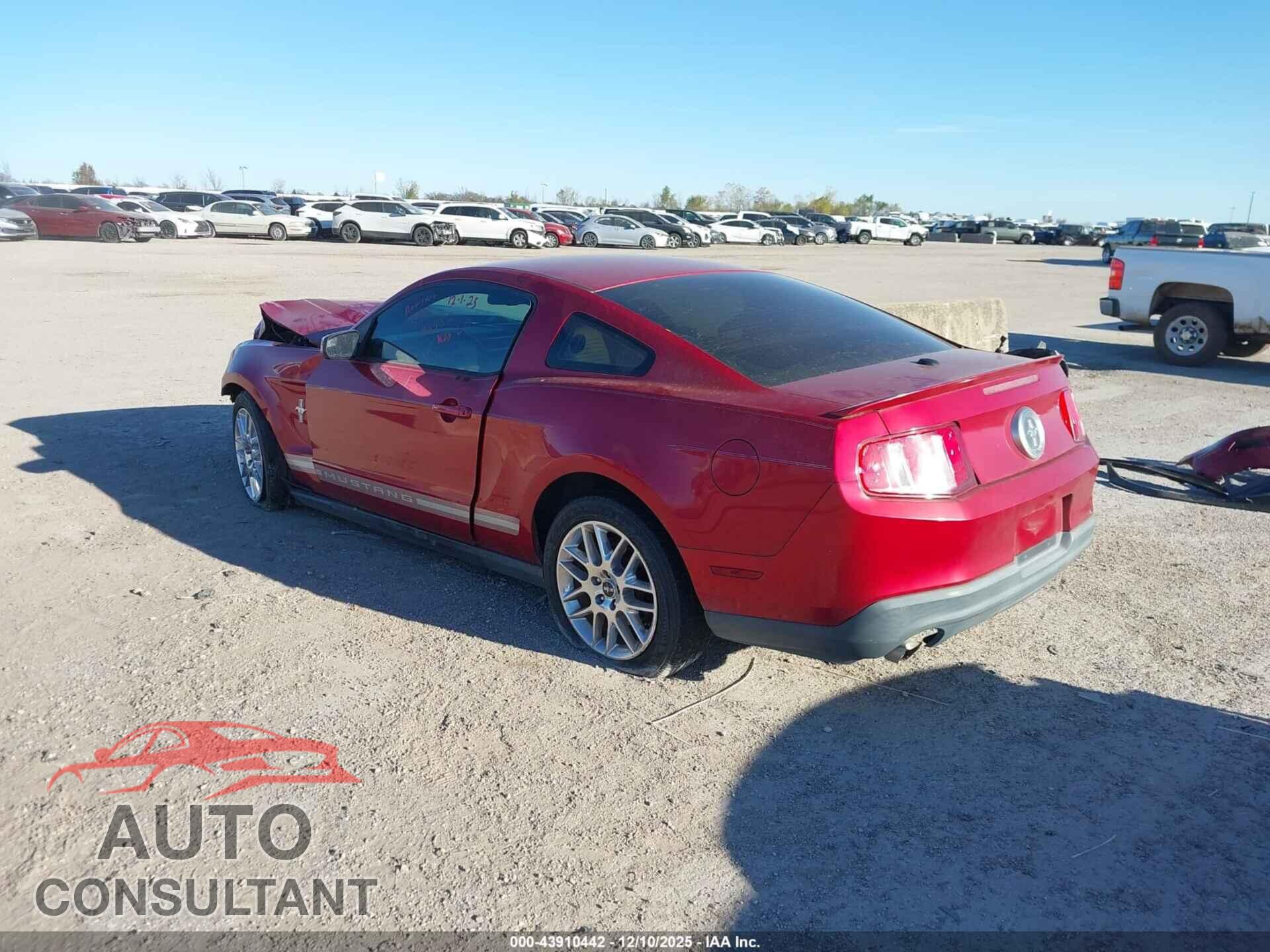 FORD MUSTANG 2012 - 1ZVBP8AM4C5220704