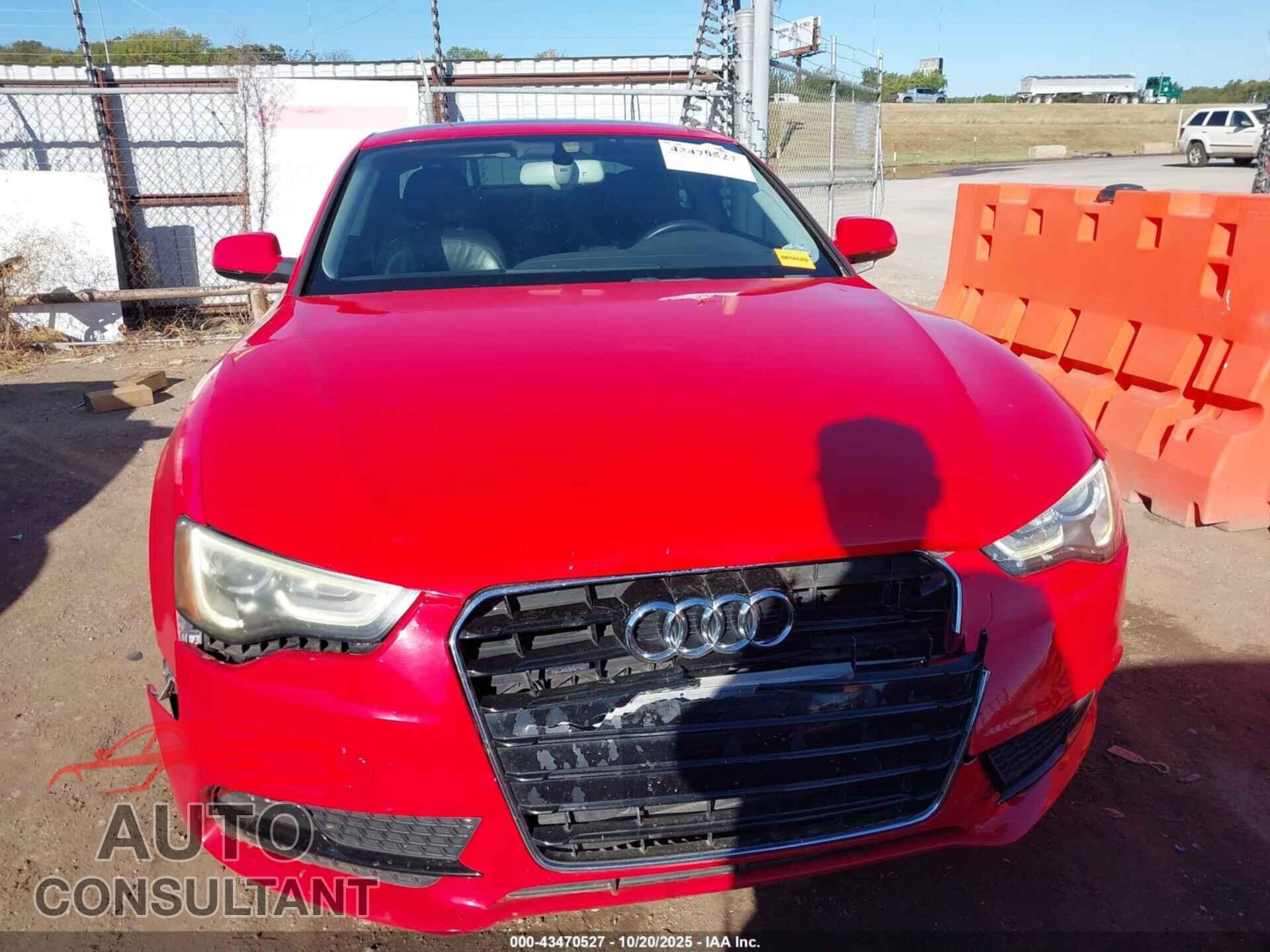 AUDI A5 2013 - WAULFAFR0DA022990