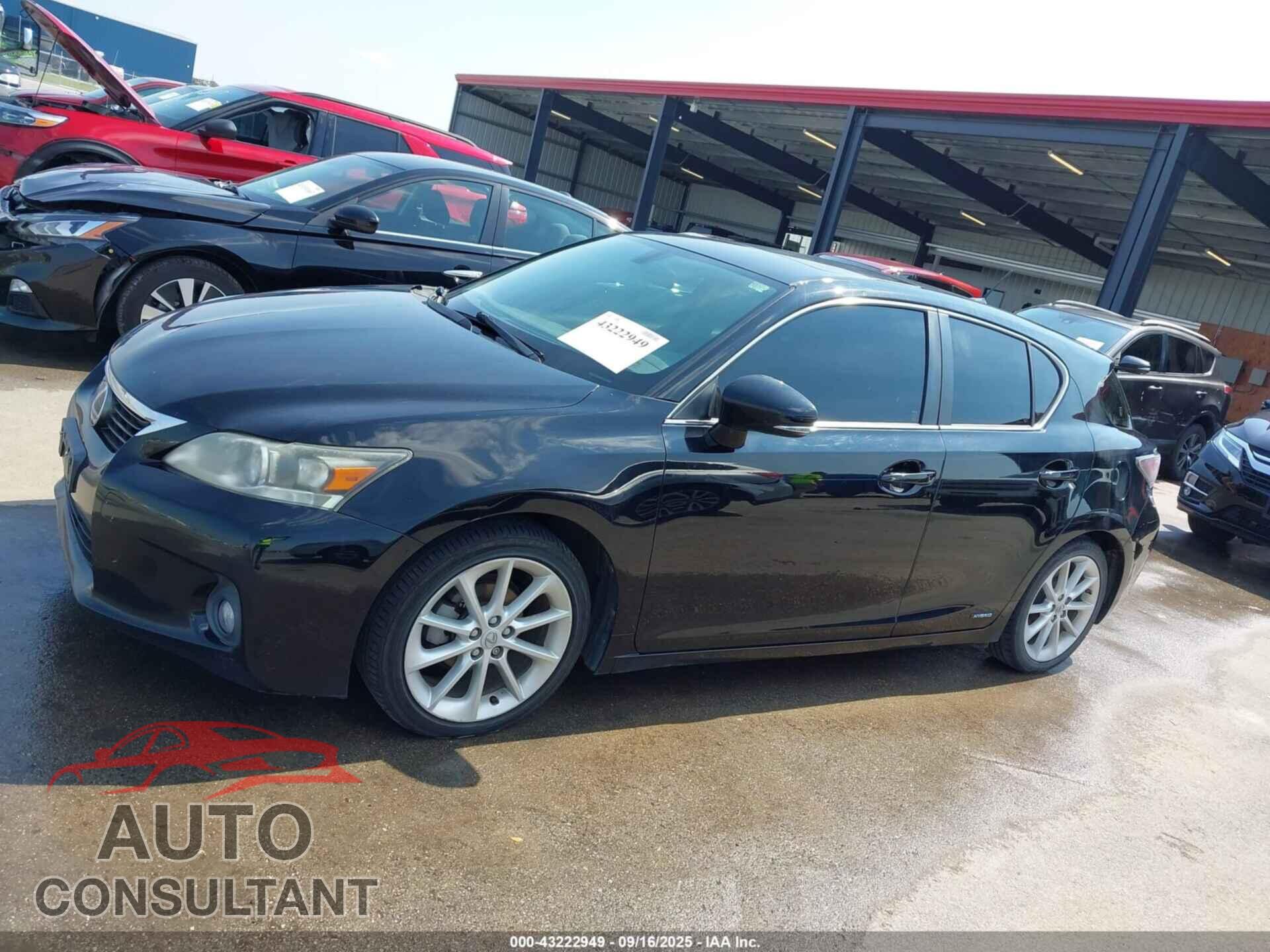 LEXUS CT 200H 2013 - JTHKD5BH6D2147932
