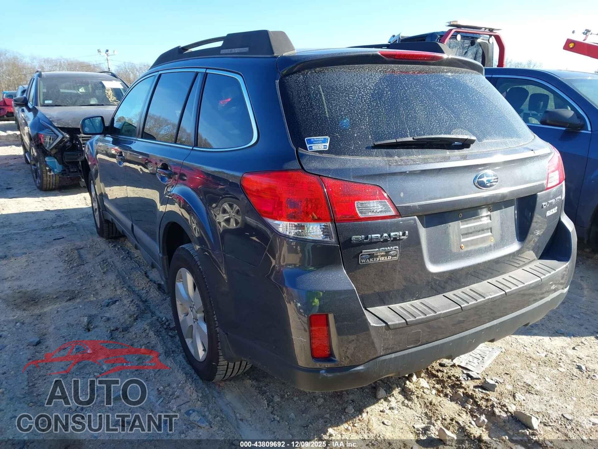 SUBARU OUTBACK 2011 - 4S4BRBCC3B3345665