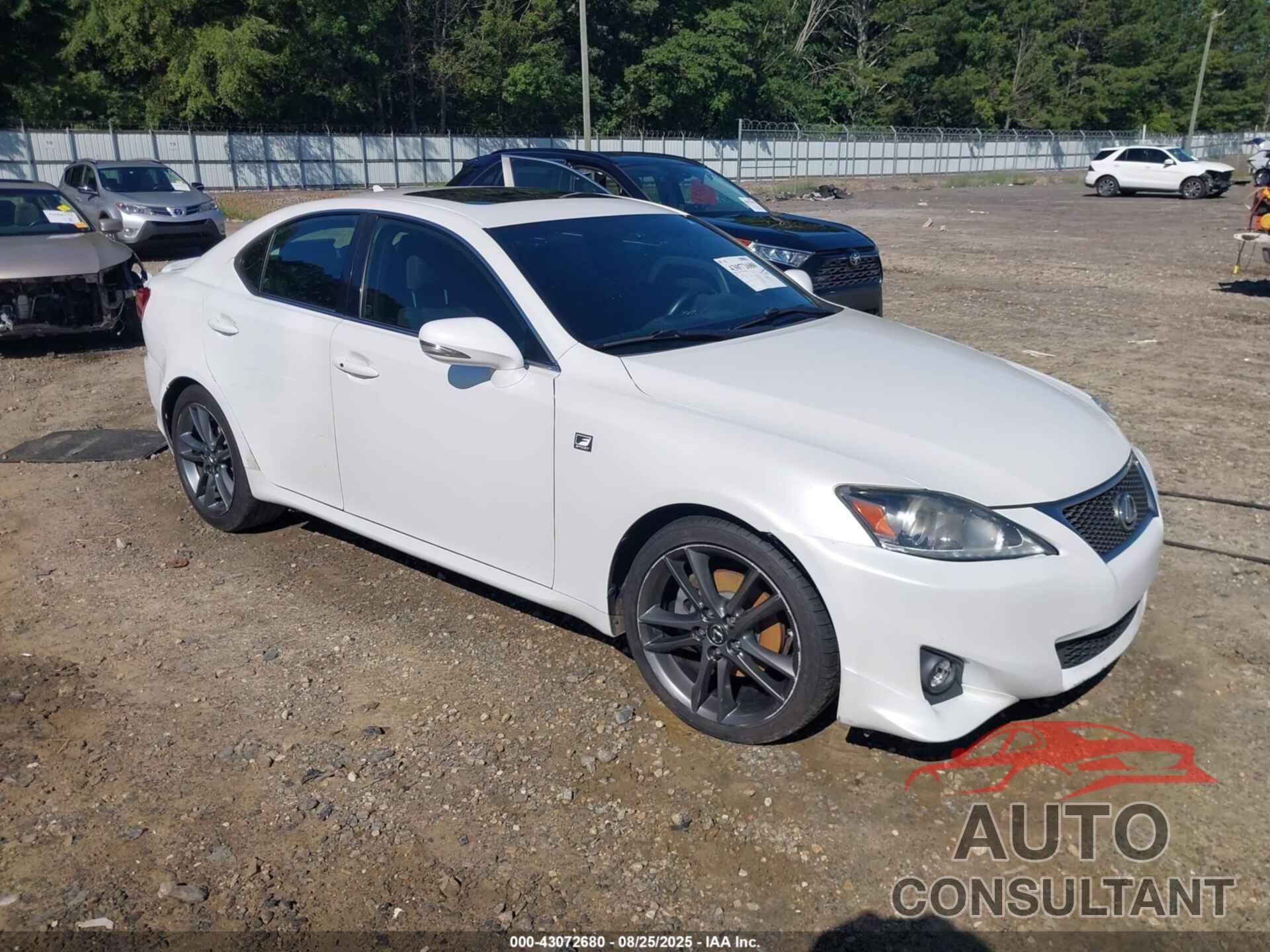 LEXUS IS 250 2012 - JTHBF5C22C5169105