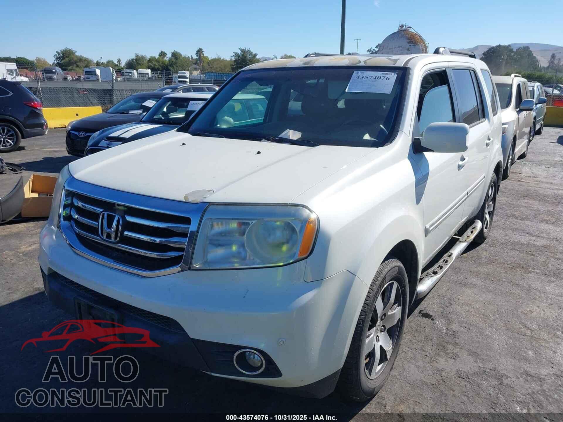 HONDA PILOT 2012 - 5FNYF4H90CB082958