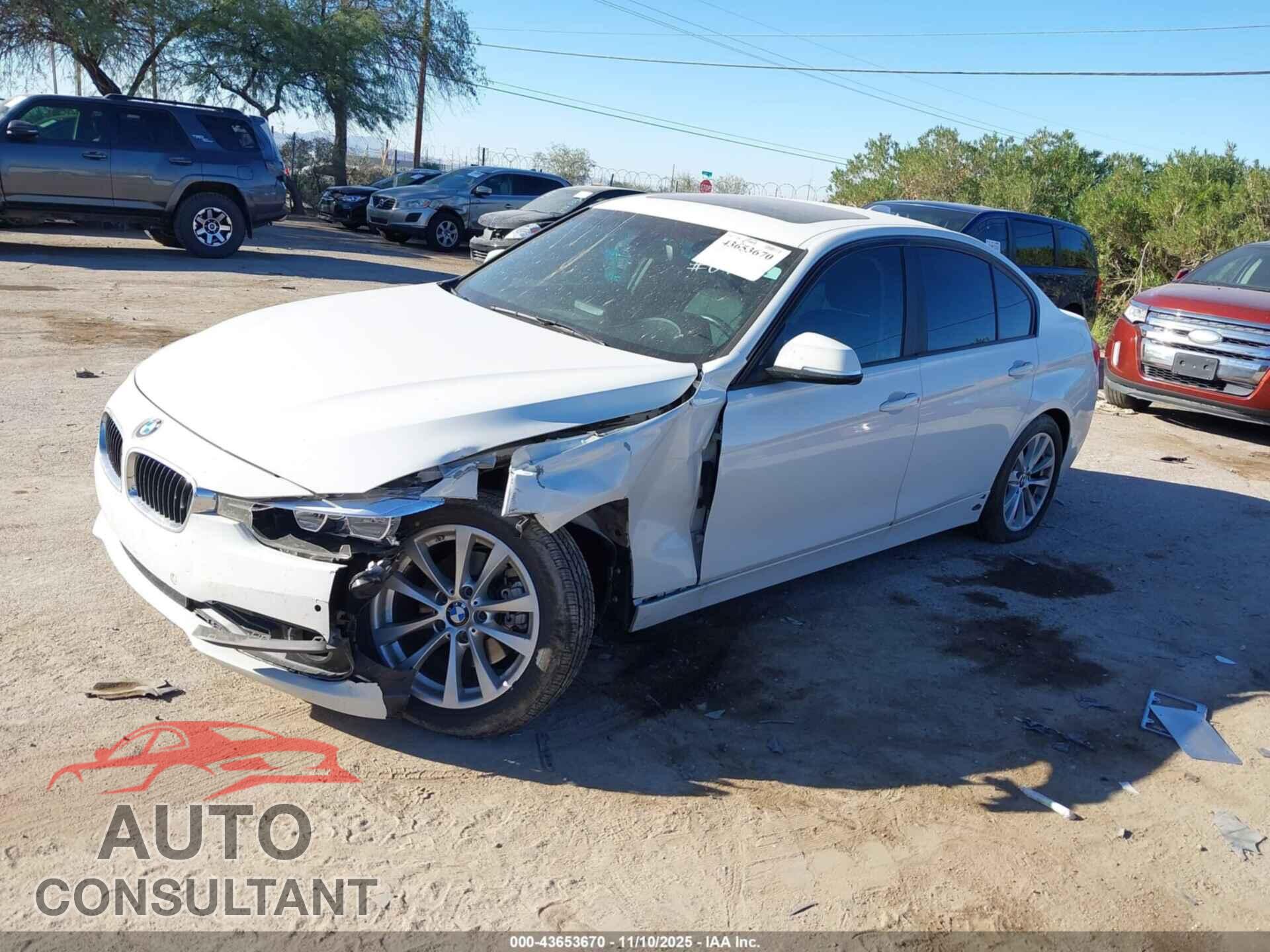 BMW 320I 2016 - WBA8E1G58GNU10793