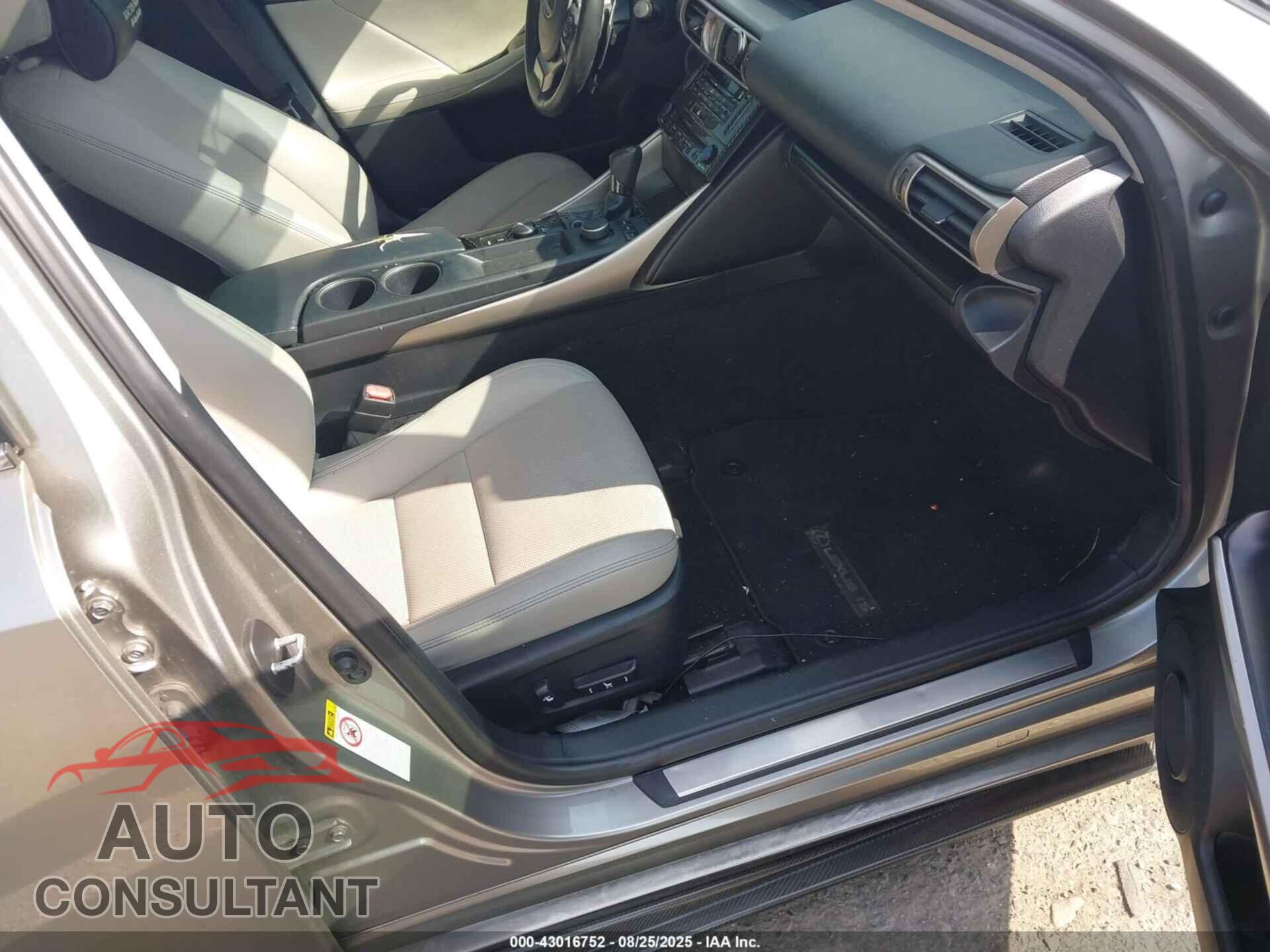 LEXUS IS 250 2014 - JTHBF1D22E5039254