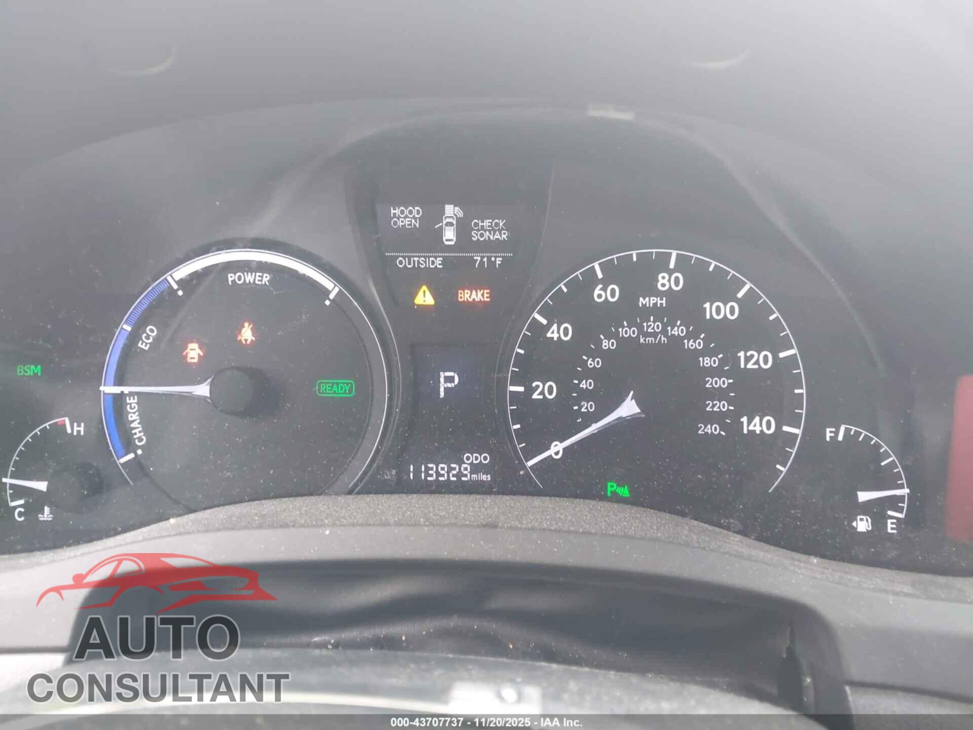 LEXUS RX 450H 2014 - JTJBC1BA4E2458533