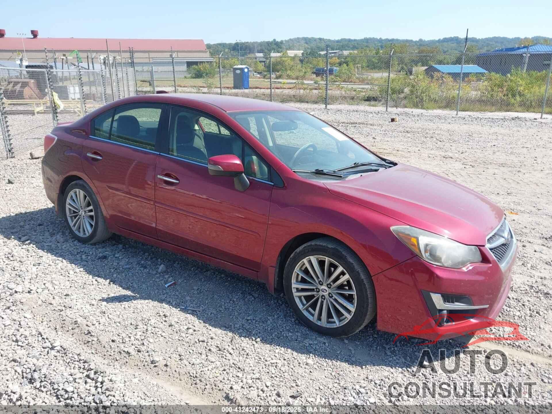 SUBARU IMPREZA 2016 - JF1GJAK64GH019302