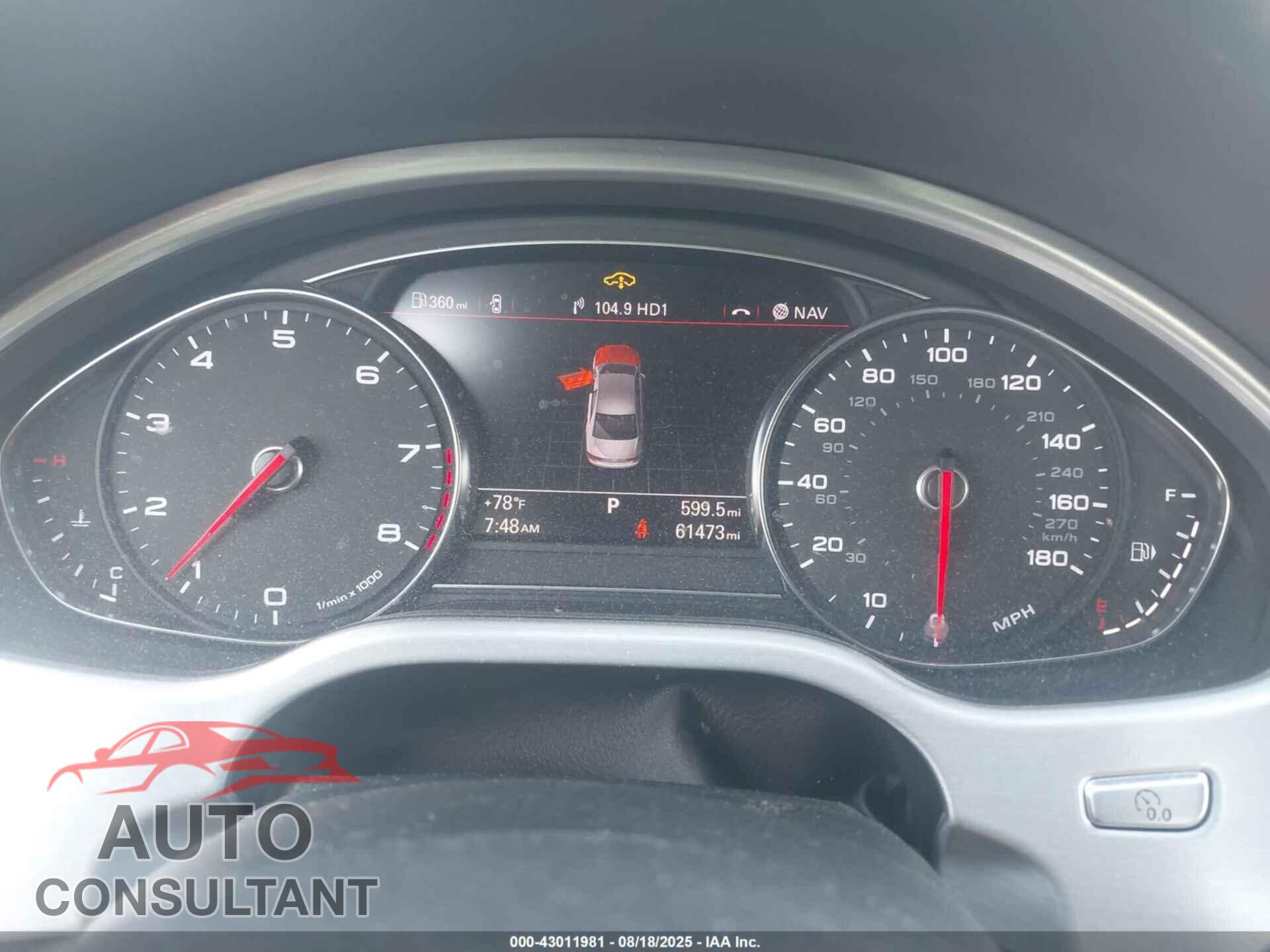 AUDI A8 2012 - WAUAVAFD4CN001596
