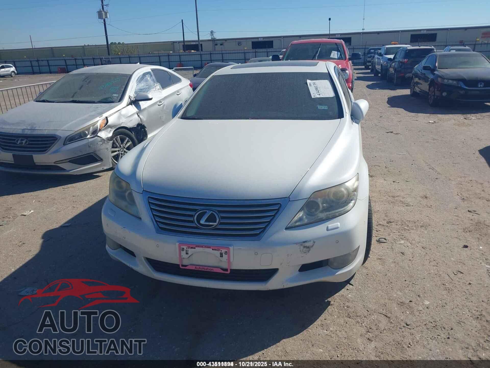 LEXUS LS 460 2012 - JTHBL5EF8C5109287