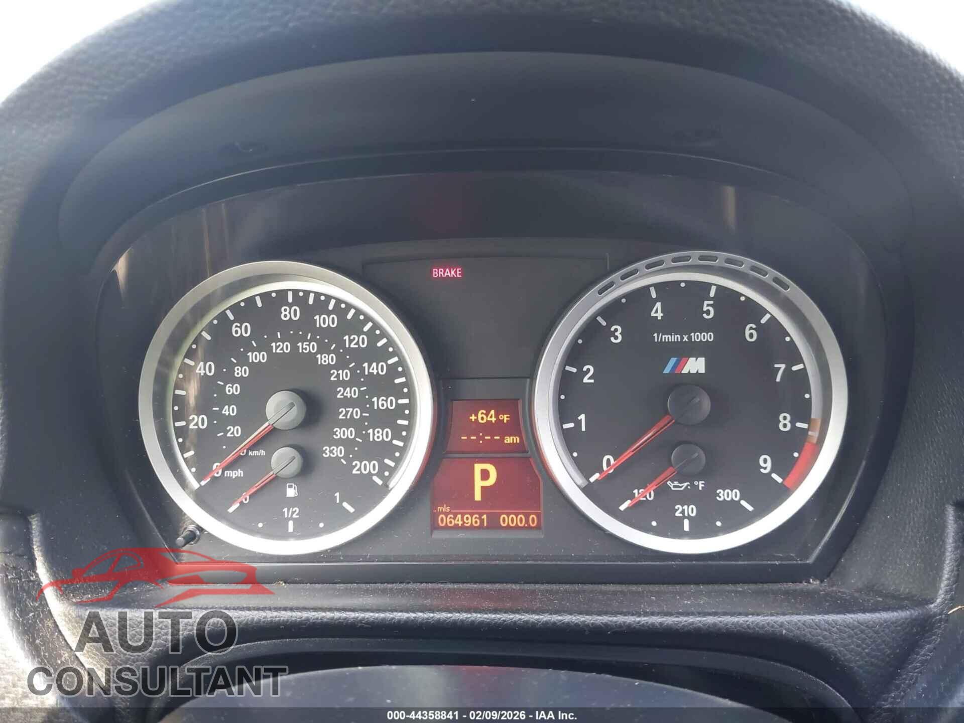 BMW M3 2011 - WBSPM9C53BE202540