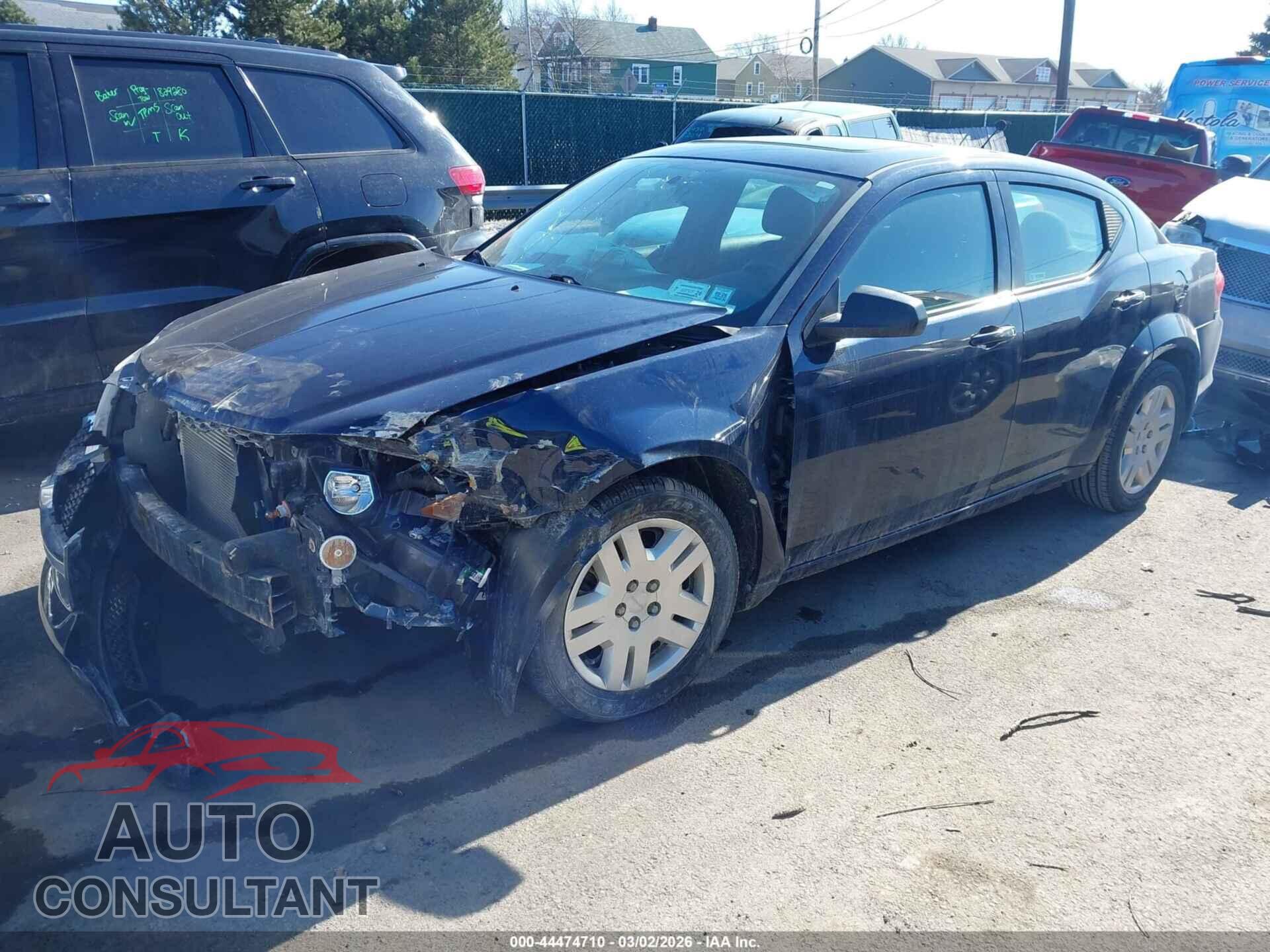 DODGE AVENGER 2013 - 1C3CDZAG6DN749299