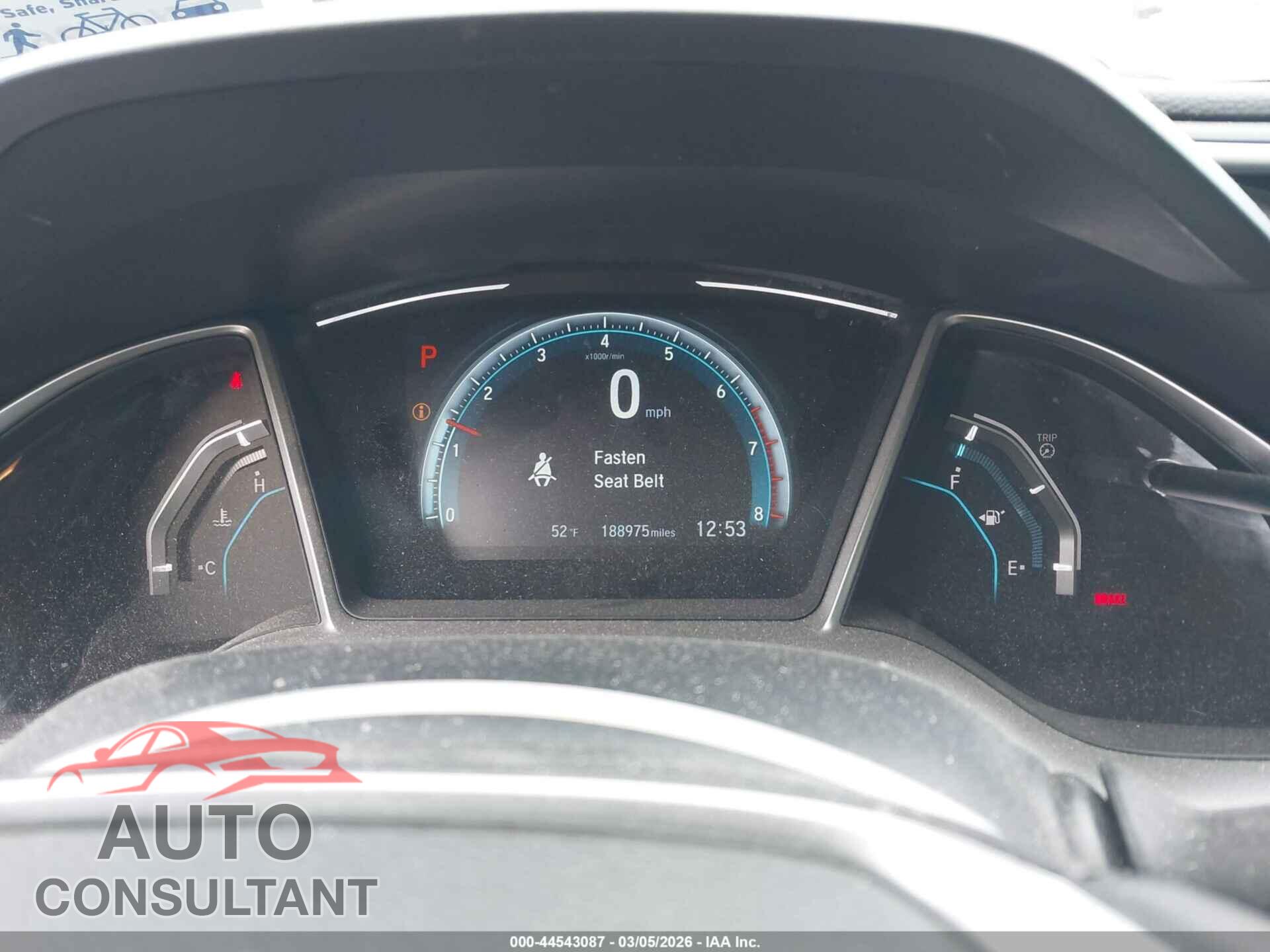 HONDA CIVIC 2017 - 2HGFC1F77HH643448