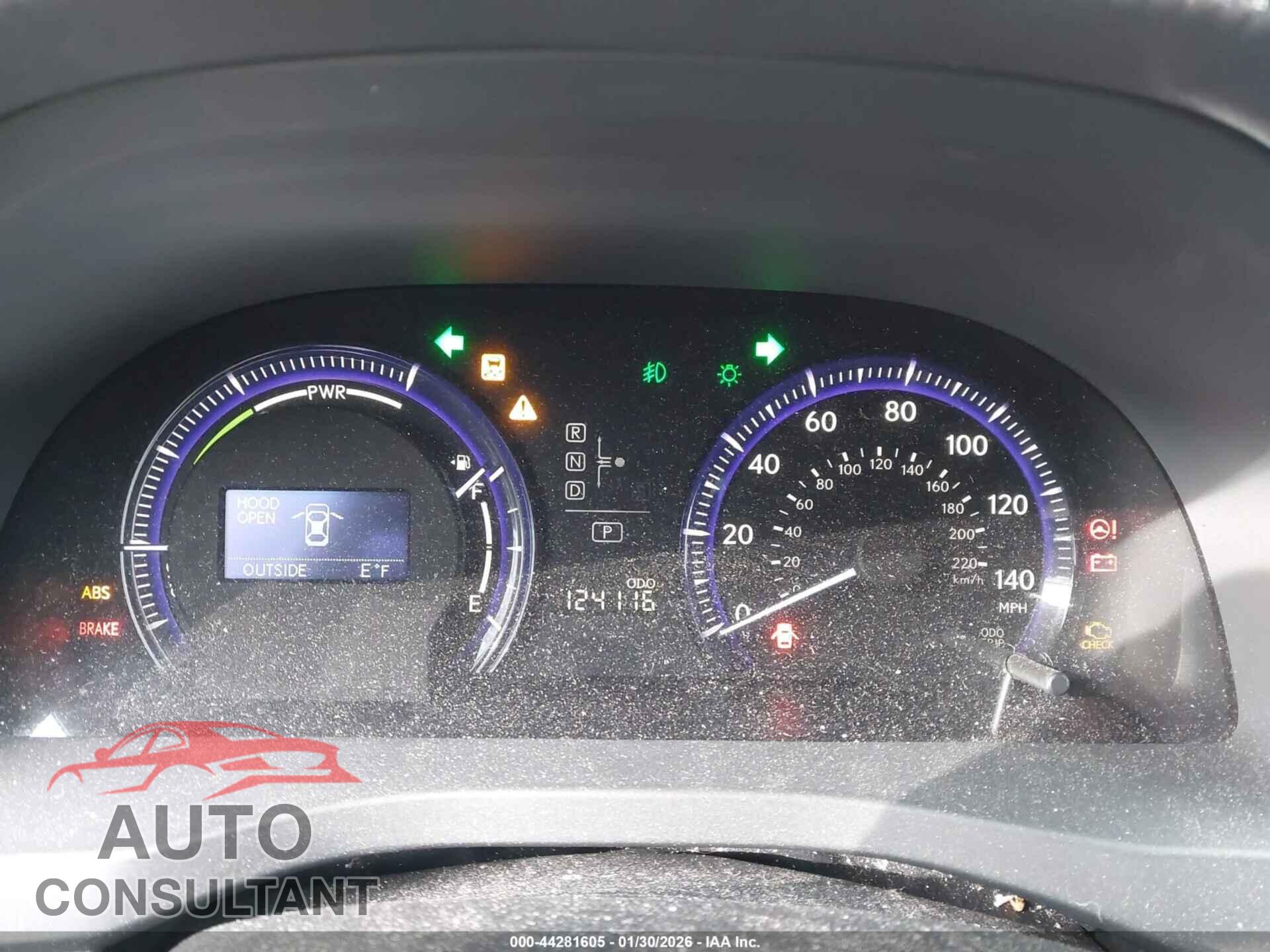LEXUS HS 250H 2010 - JTHBB1BA0A2035463