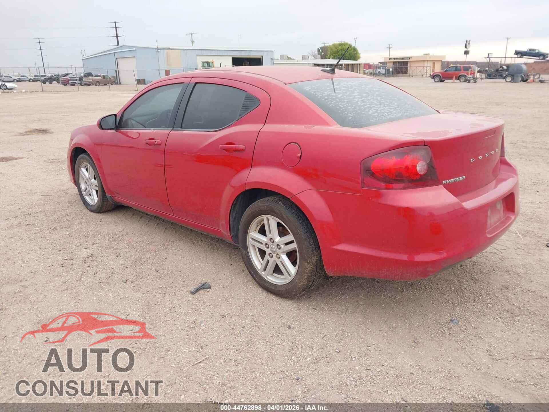 DODGE AVENGER 2011 - 1B3BD2FB2BN584880